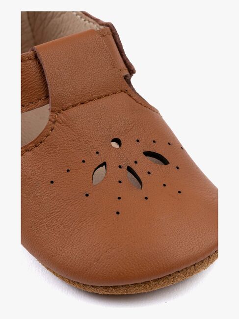 Mikk-Line Leather Hausschuhe, Cognac