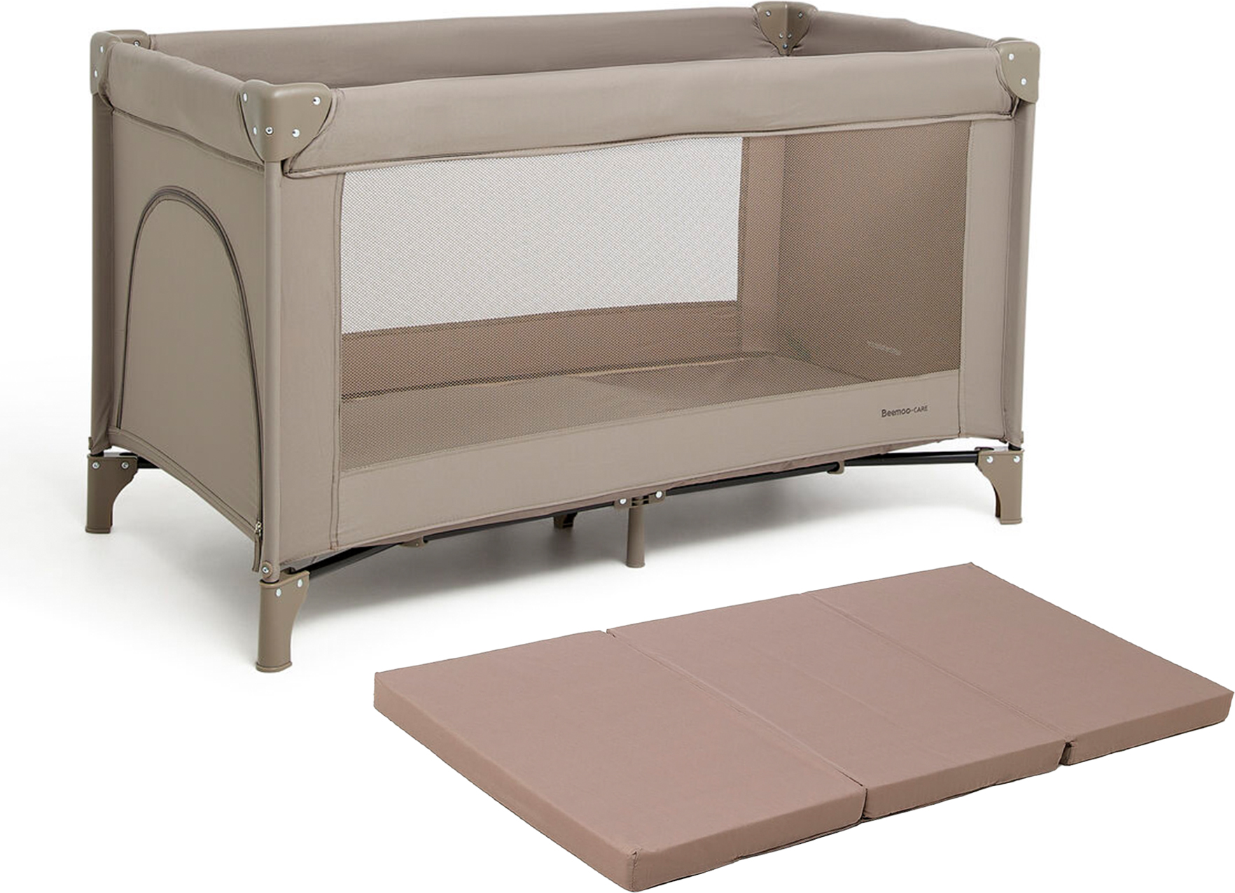 CARE QuickFold Reisebett inkl. Matratze, Taupe