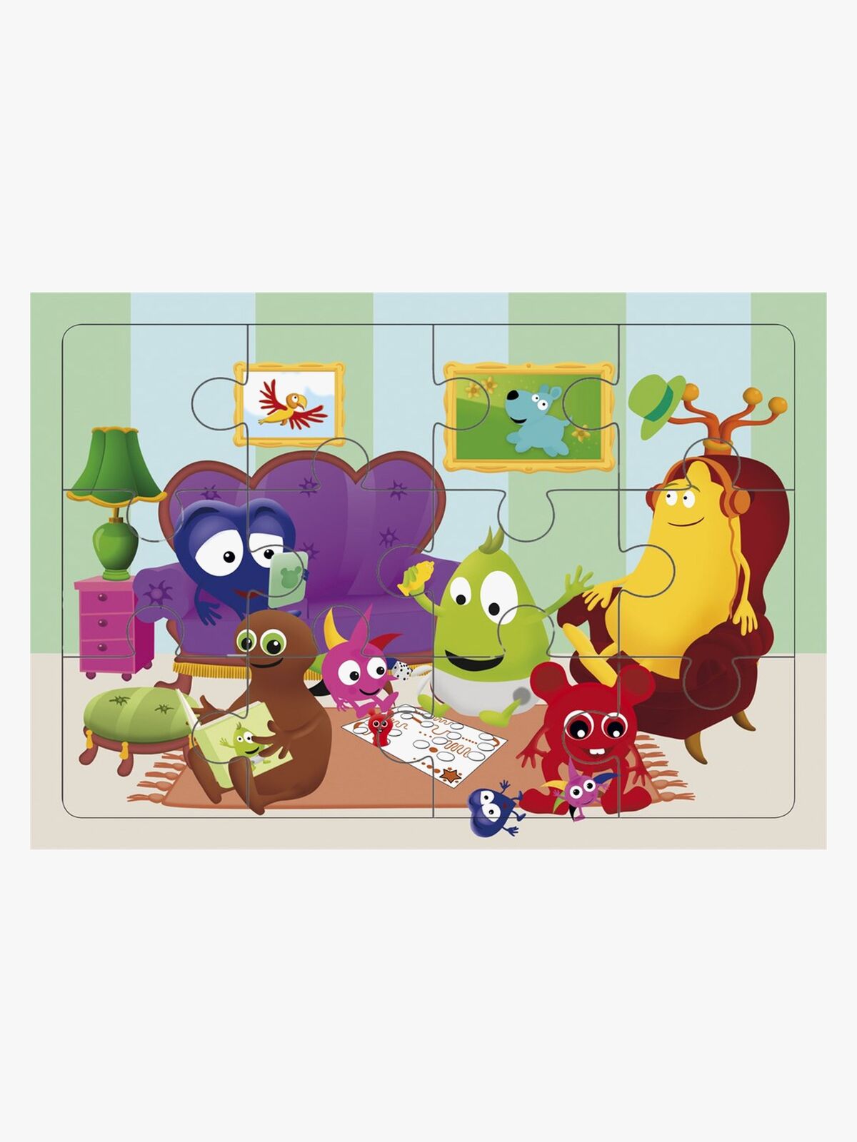 Babblarna Puzzle Wohnzimmer, 12 Teile