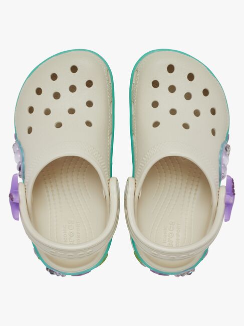 Crocs Classic Sea Sparkle Pantoffeln, Frappe