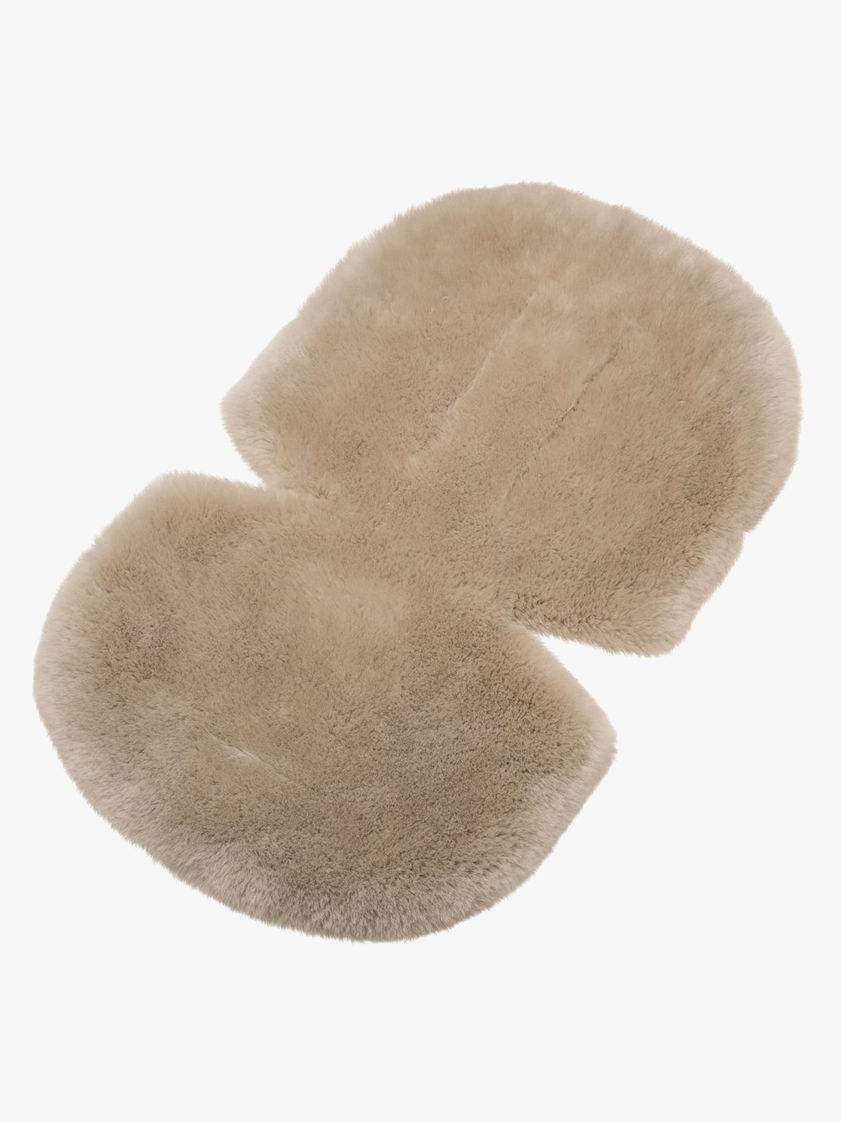 Tinkafu Lammfell Bubble Sitzpolster, Taupe