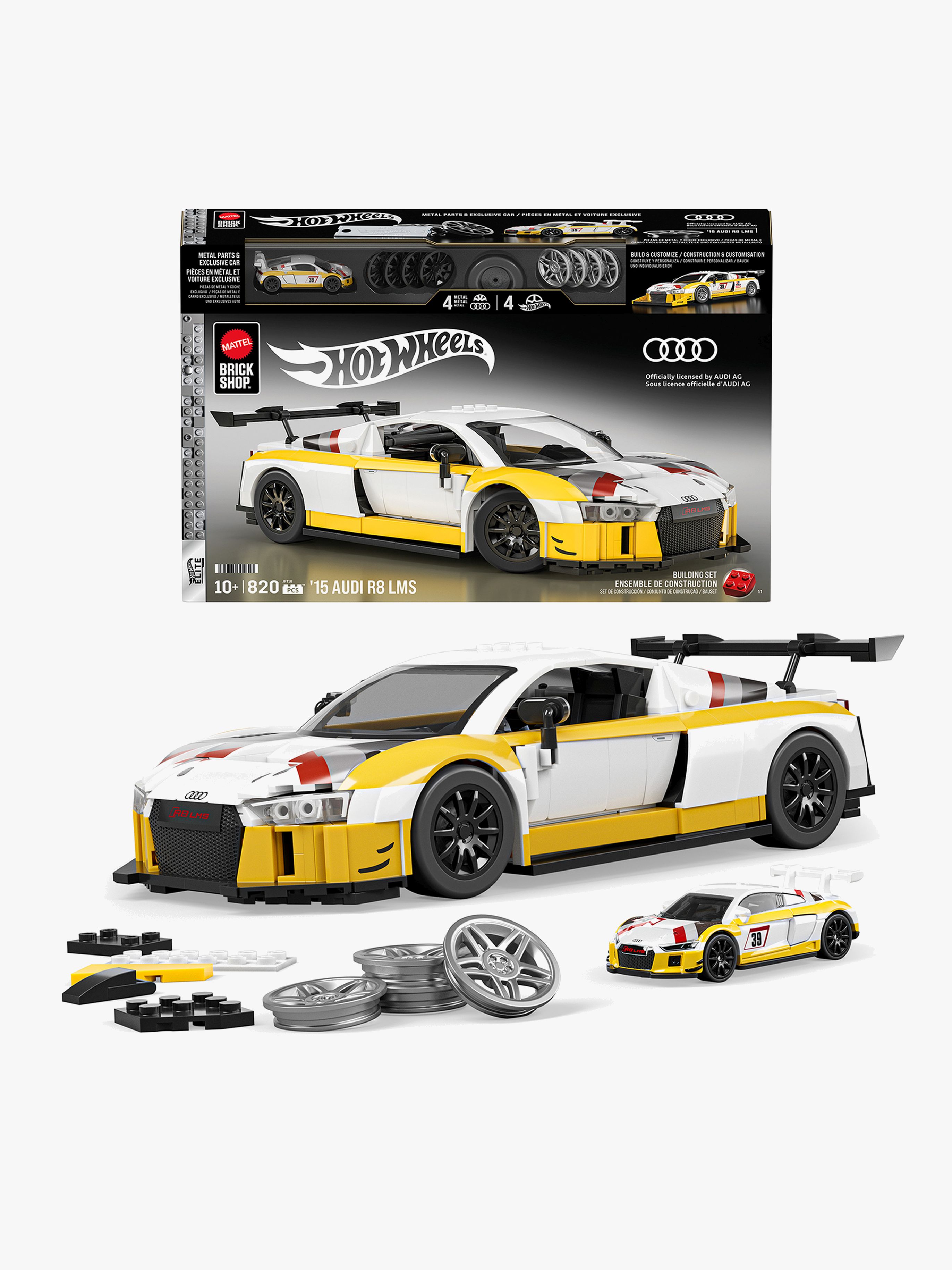 Brick Shop Hot Wheels Elite Series Bausatz ’15 Audi R8 LMS 820 Teile