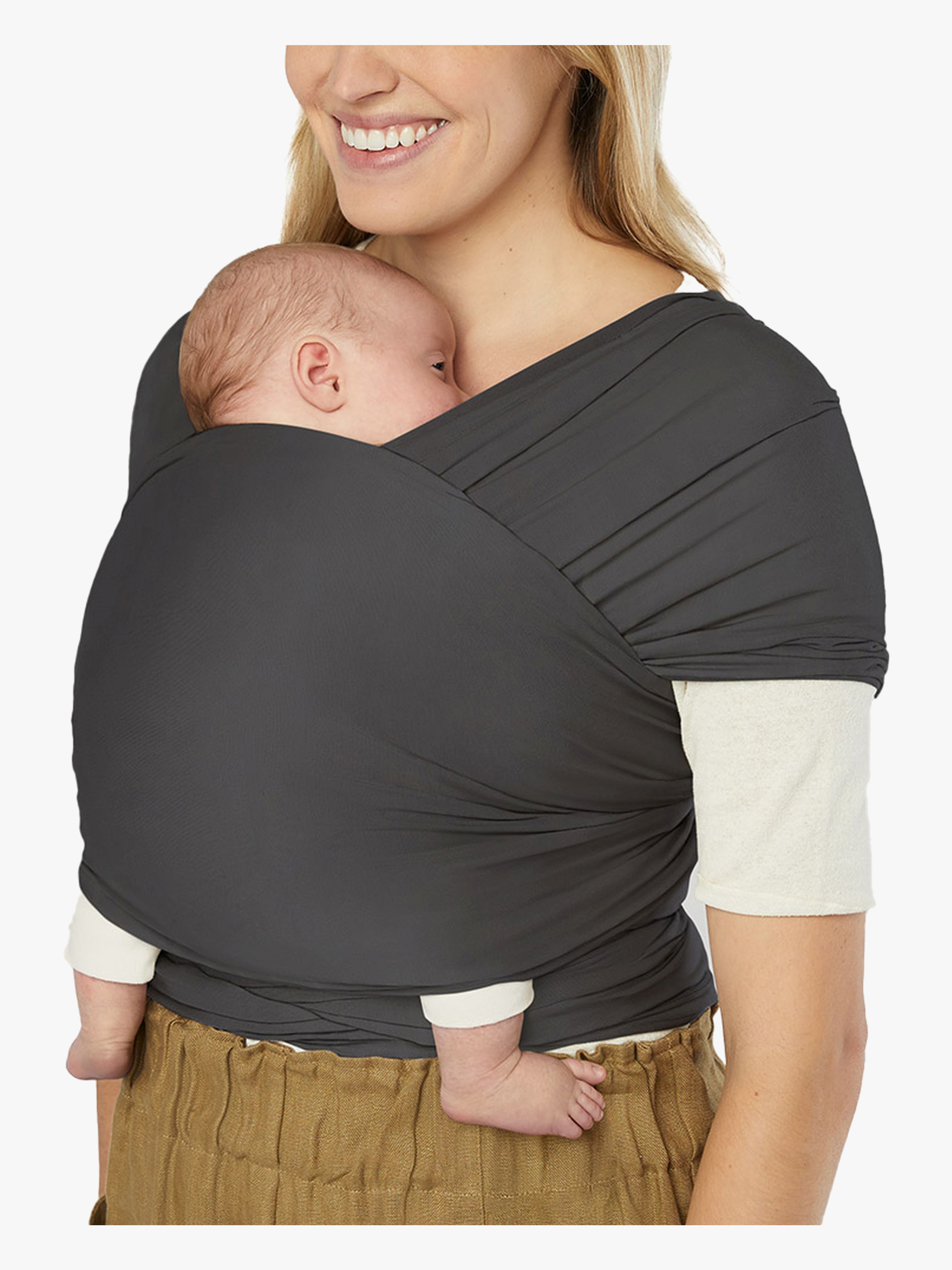 Ergobaby Aura Wrap Knit Tragetuch, Soft Black