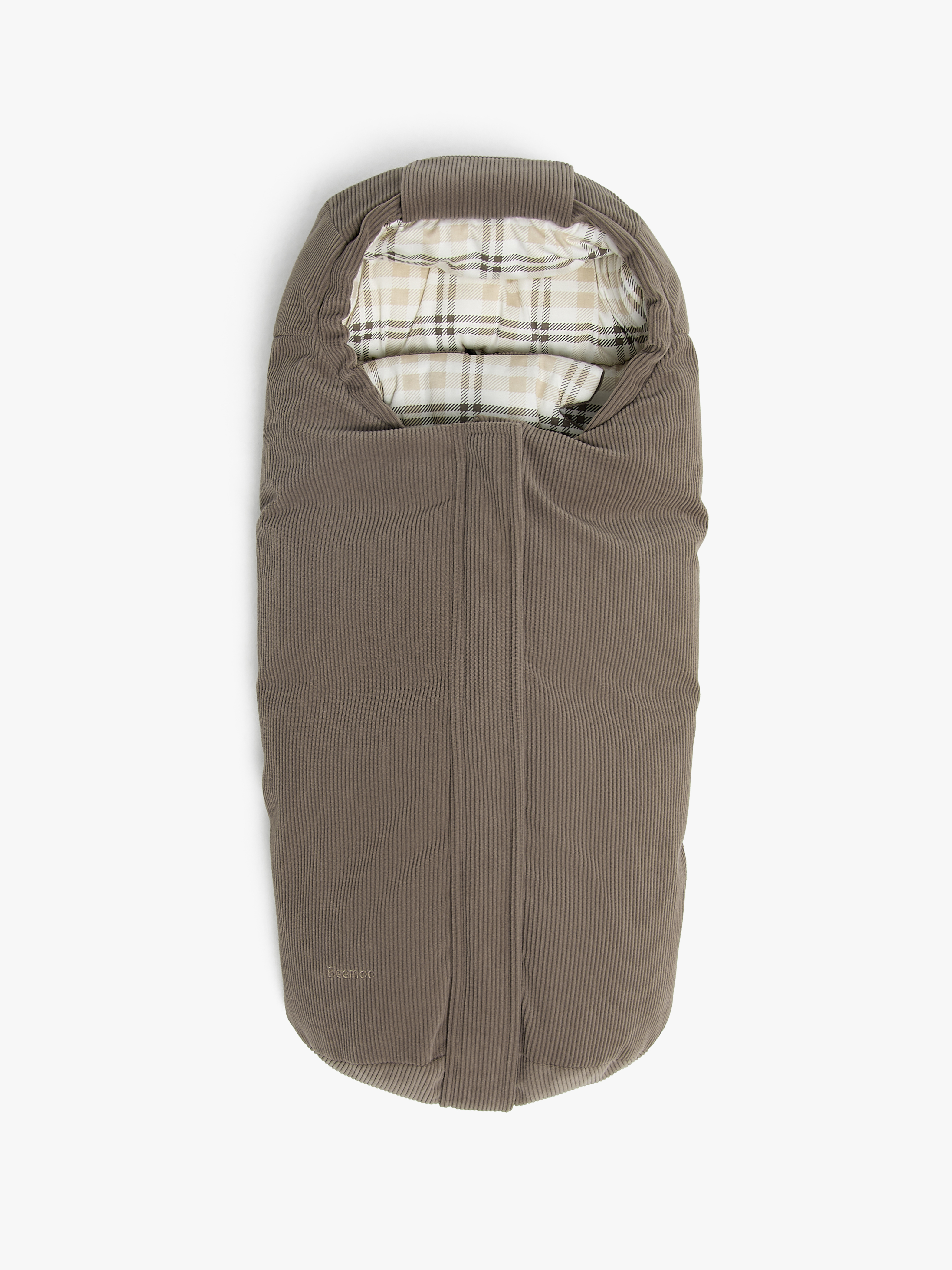 Mini Winterfußsack, Taupe Manchester / Checkered, Winterfußsäcke