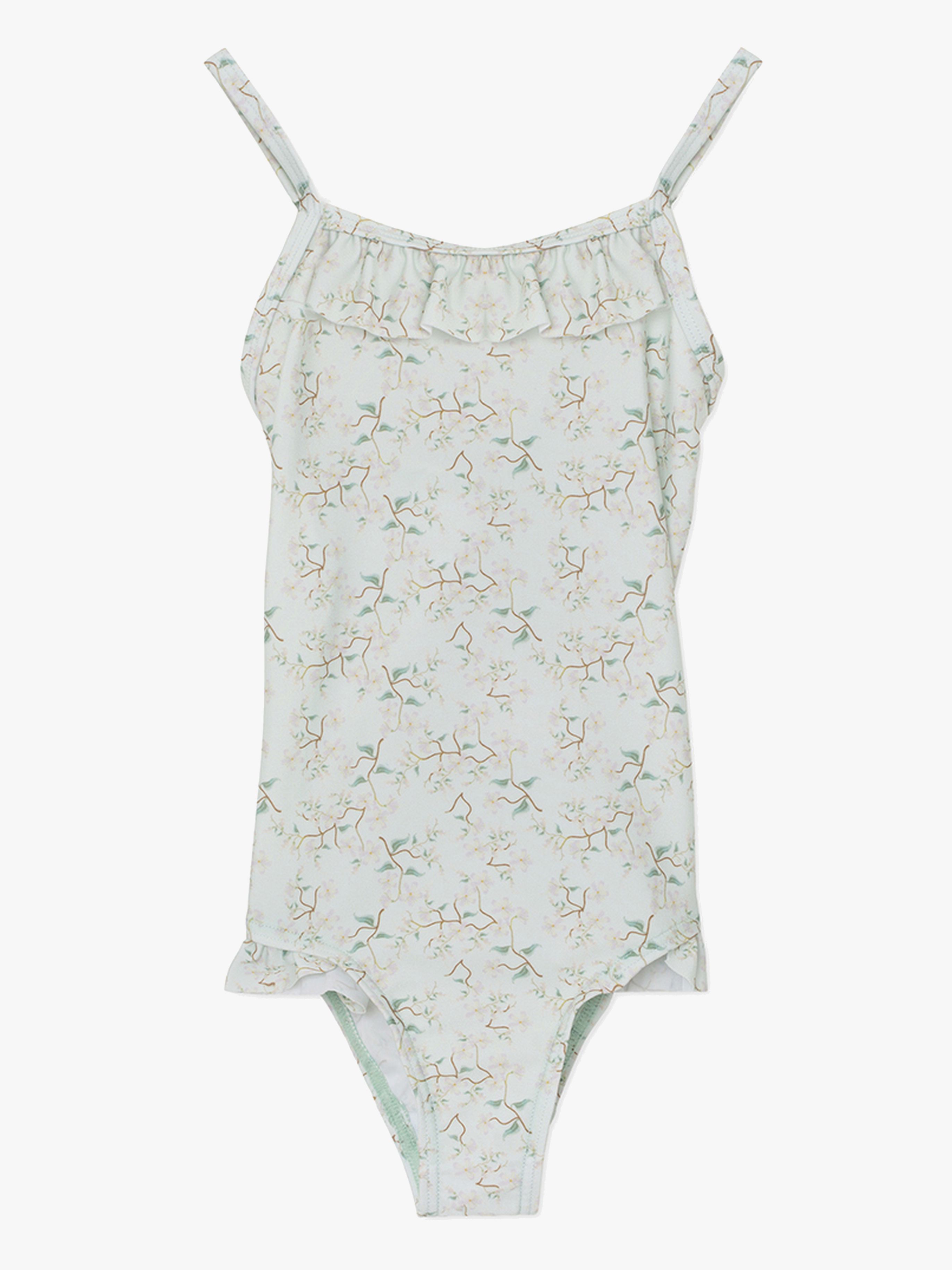 MINI A TURE Gritt Badeanzug, Pale Aqua, 86-92