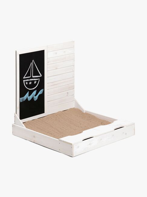 Woodlii Sandkasten mit Tafel, Weiß