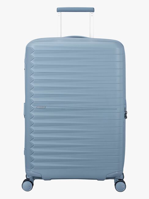 American Tourister FastForward Spinner Koffer 67-77L, Steel Blue