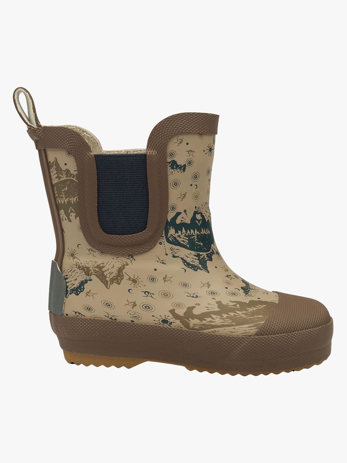 Mikk-Line Gefütterte Gummistiefel Wollmischung, Coriander