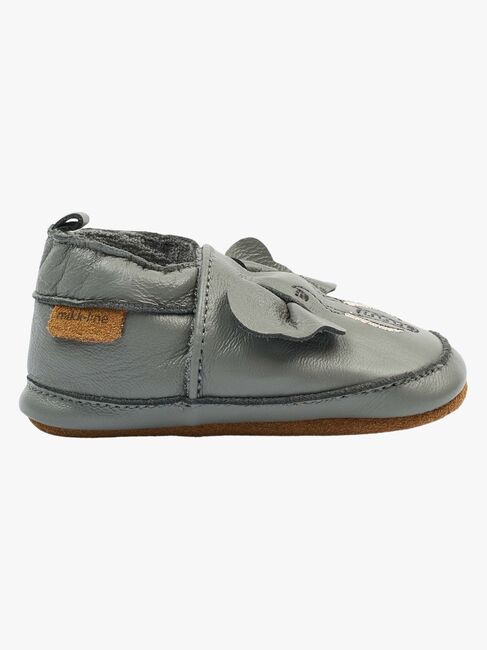 Mikk-Line Leather Hausschuhe, Elephant