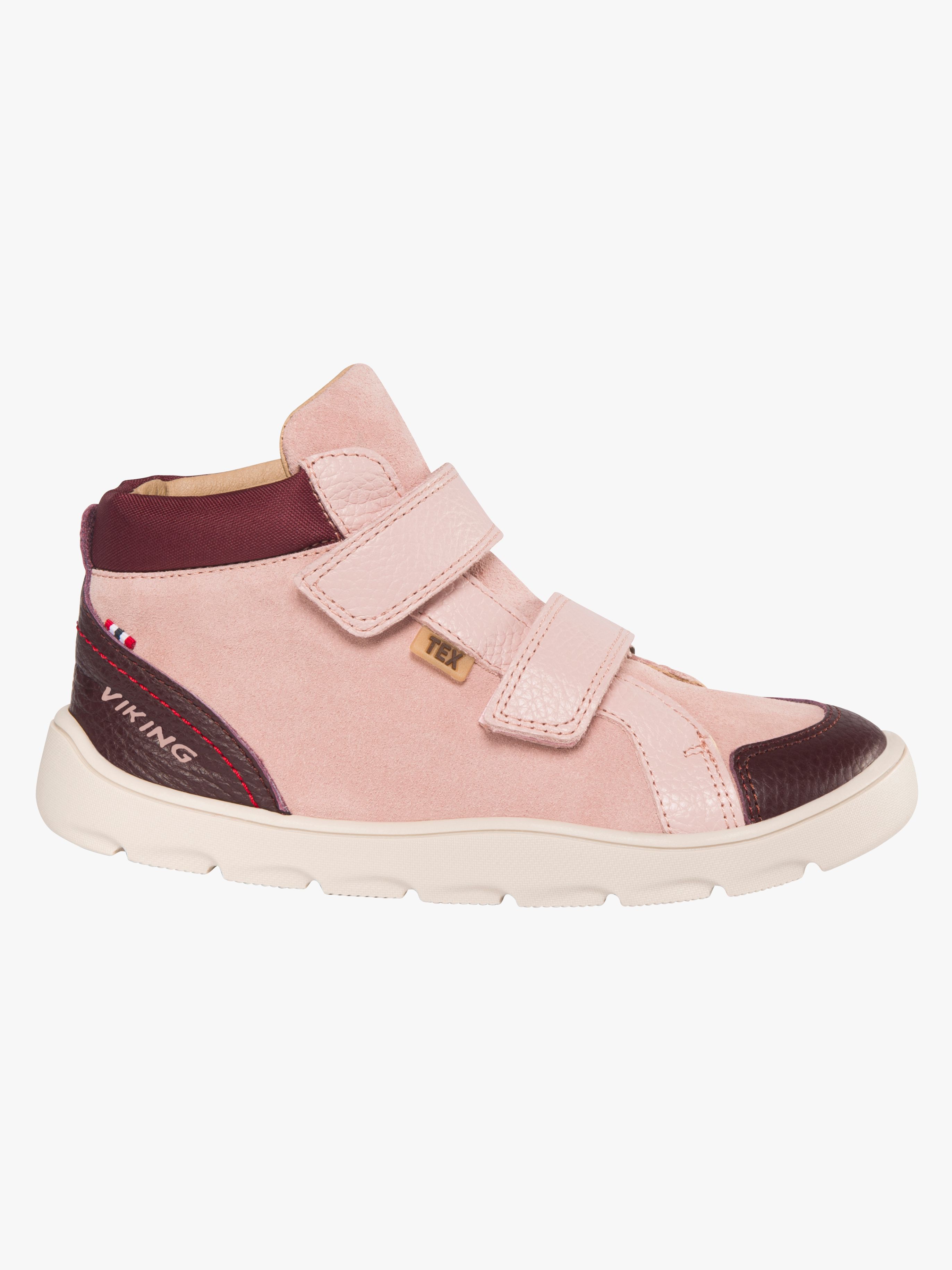 Viking Molde Barefoot Mid TEX 2V Jr Kinder Sneaker, Light Pink, 34, Kinderschuhe