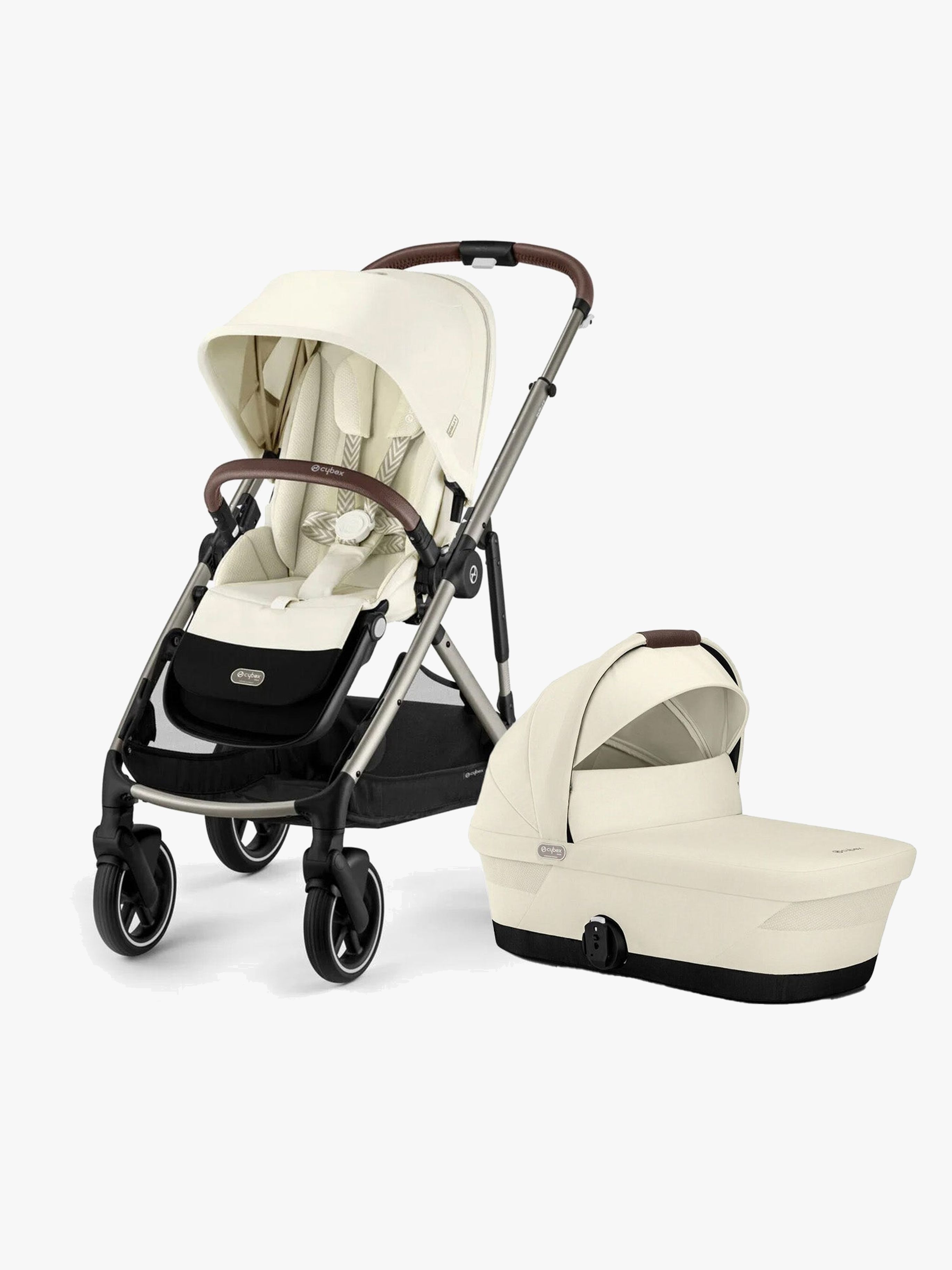 Cybex GAZELLE S Kombikinderwagen, Seashell Beige/Taupe