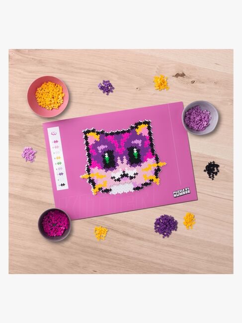 Plus-Plus Puzzle By Number Bausatz Katze 500 Teile