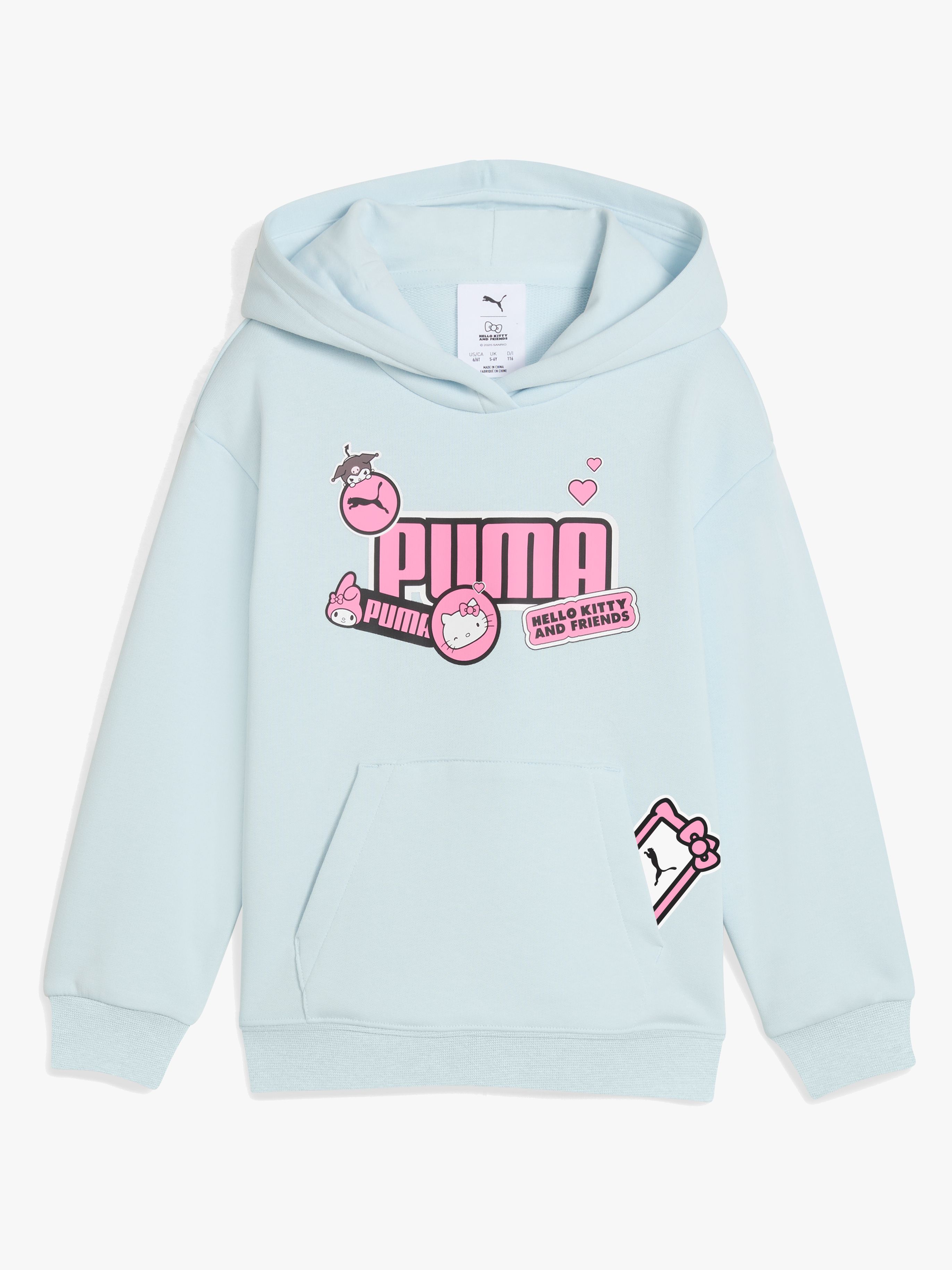 Puma Hello Kitty &  Friends Kapuzenpullover, Sea Glass, 98