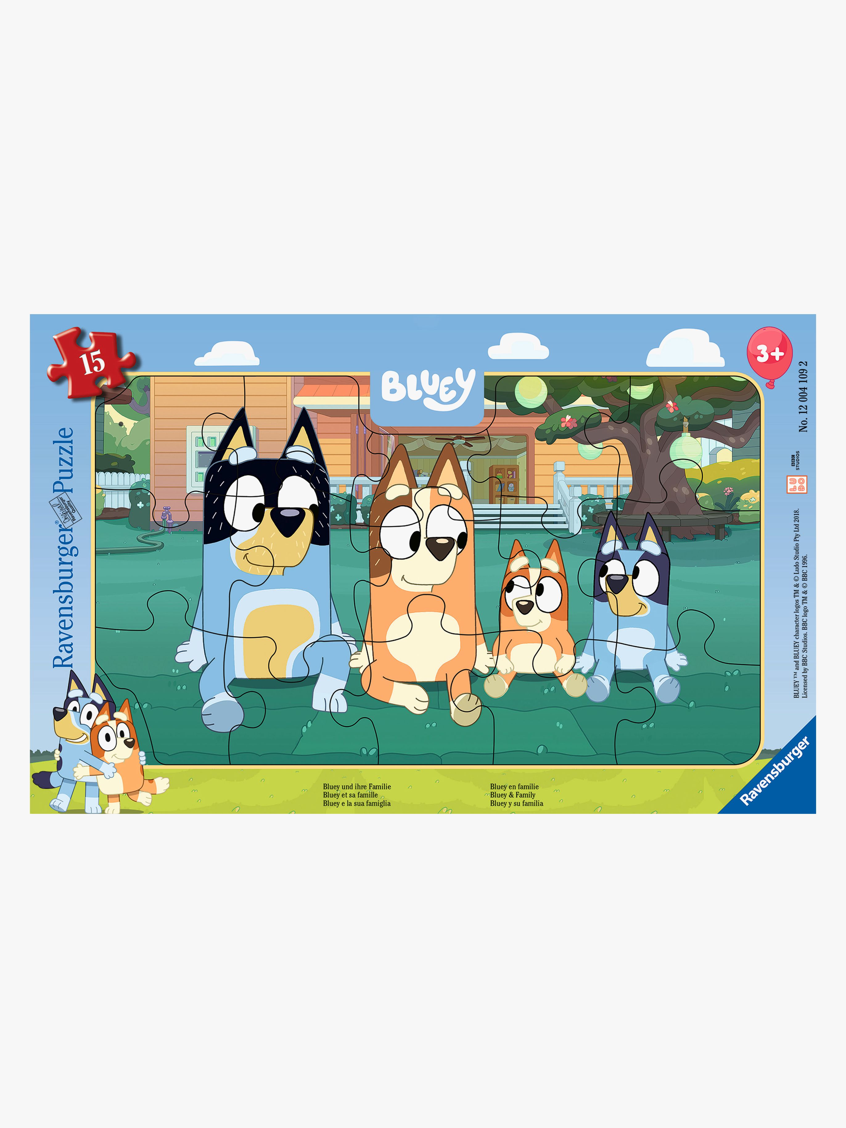 Bluey And Her Family Rahmenpuzzle 15 Teile