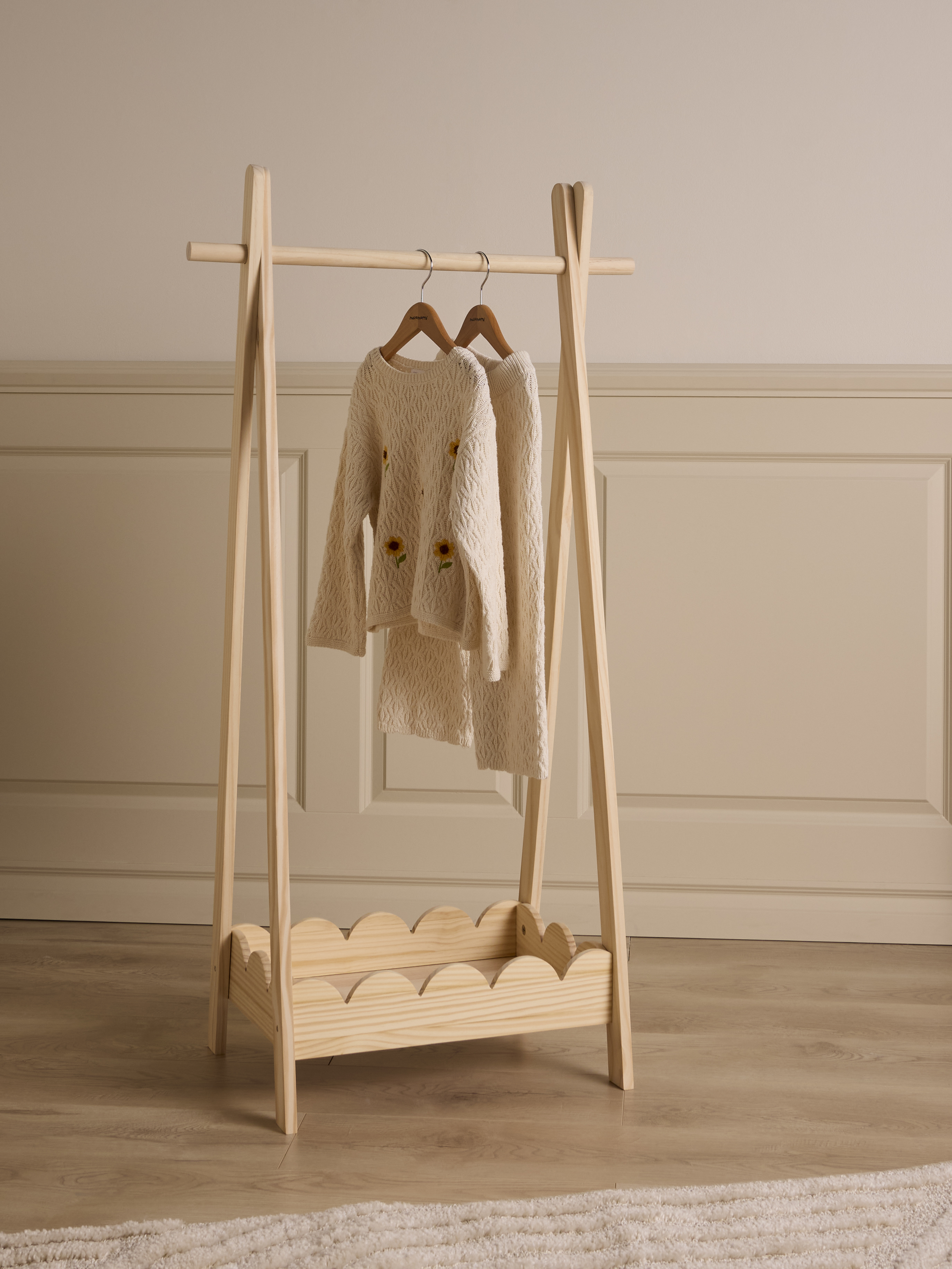 Alice & Fox Dune Garderobe, Natural Wood, Kinderzimmerschrank, Kinderzimmer