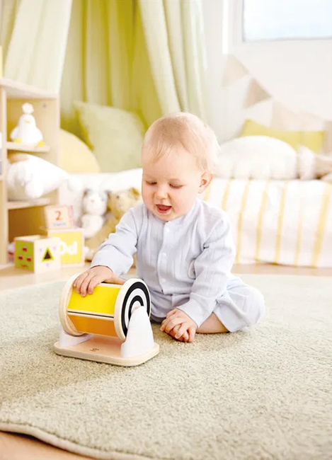 Hape Aktivitätsspielzeug Trommel mit Spiegel