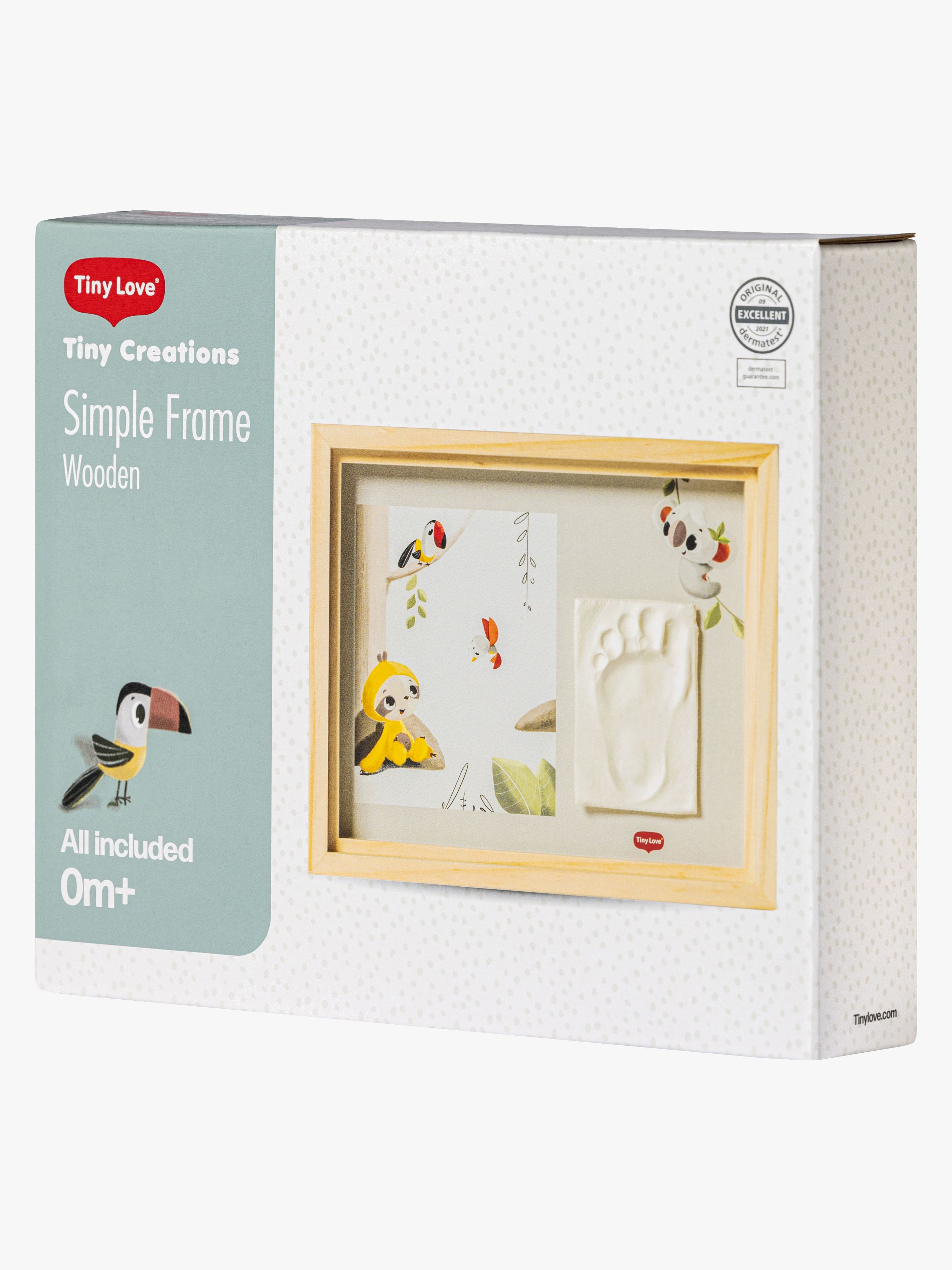 Babyprint Rahmen Handabdruck Einfach, Wooden