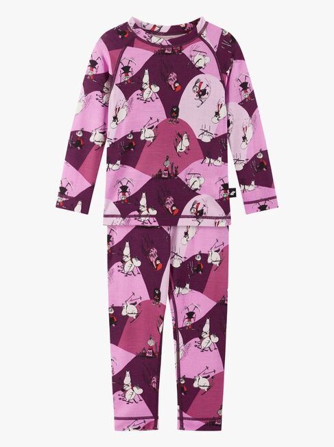 Reima Mumin Trivsam Thermounterwäsche Wollmischung, Rose Pink