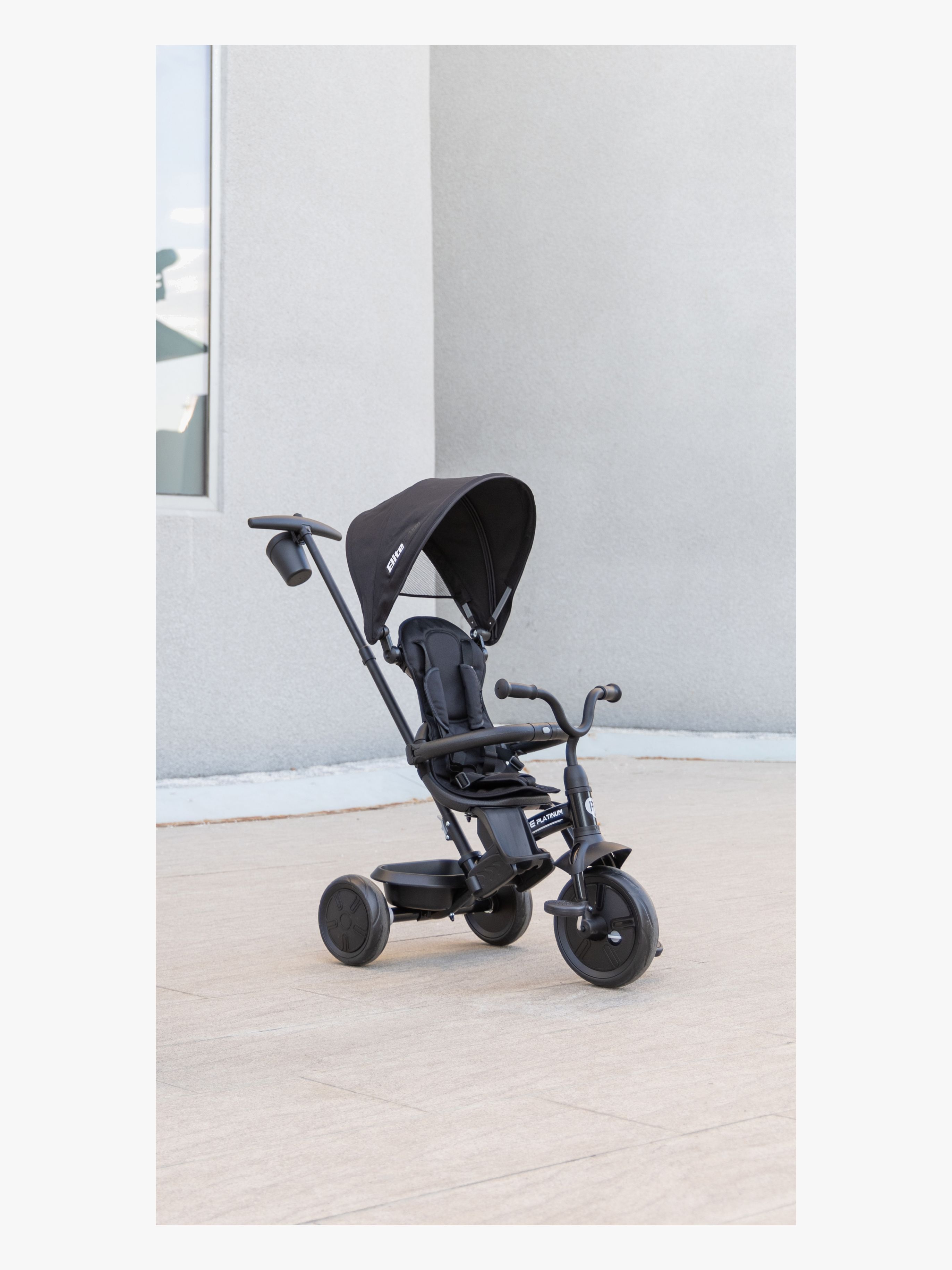 QPlay Elite Platinum Dreirad, Schwarz