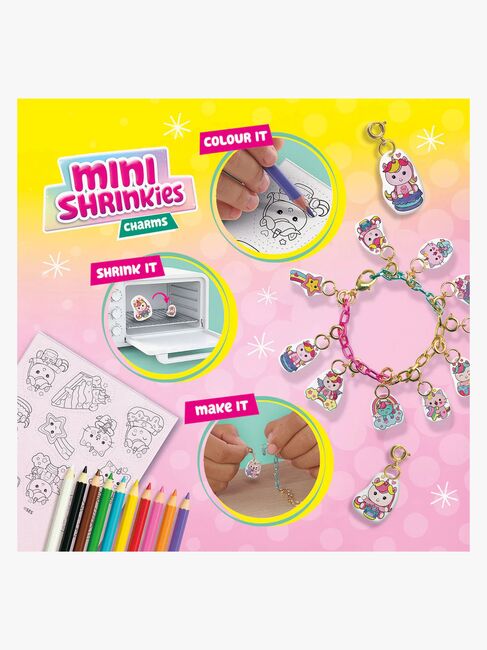 SES Creative Mini Shrinkies Bastelset Anhänger Einhörner