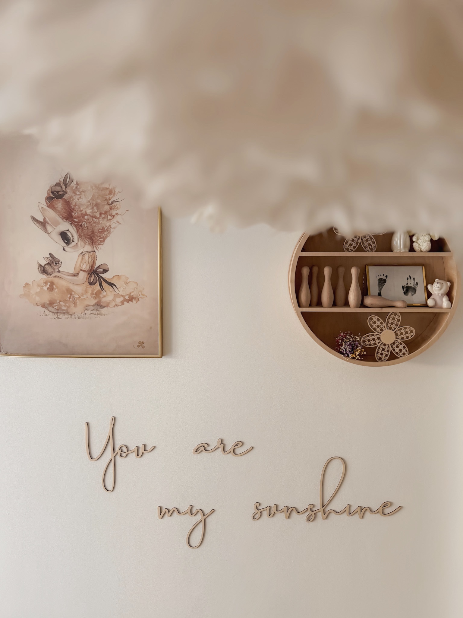 lis wycina You Are My Sunshine Wanddekoration