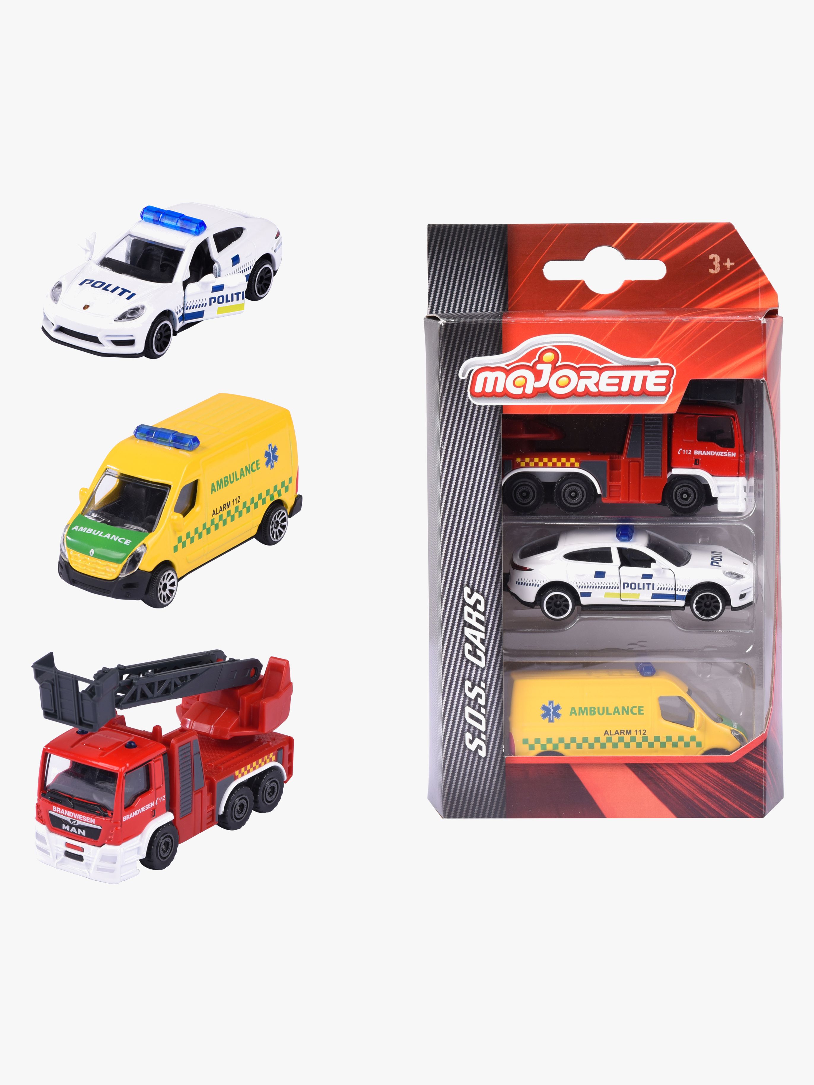 Dänische Einsatzfahrzeuge 3er-Pack