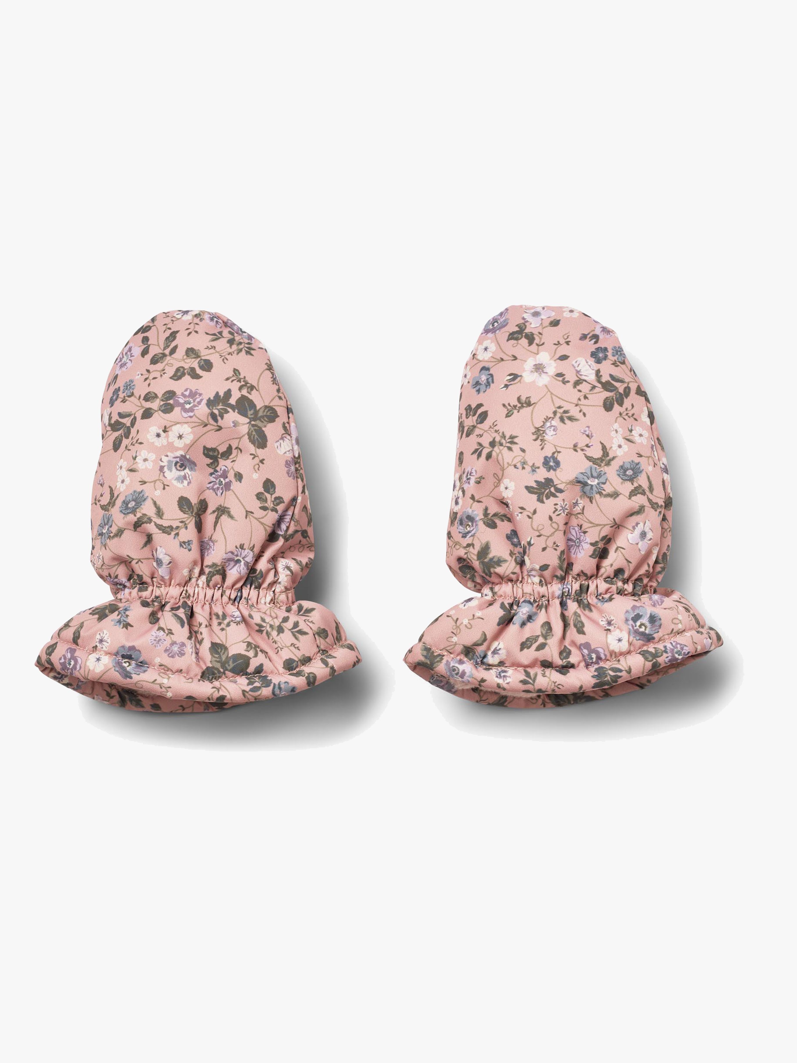 Wheat Muffu Handschuhe, Rose Powder Flowers, 3-6 Monate