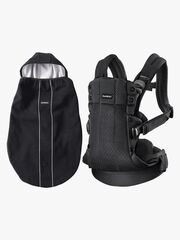 BabyBjörn Babytrage Harmony 3D Mesh inkl. Überzug, Schwarz