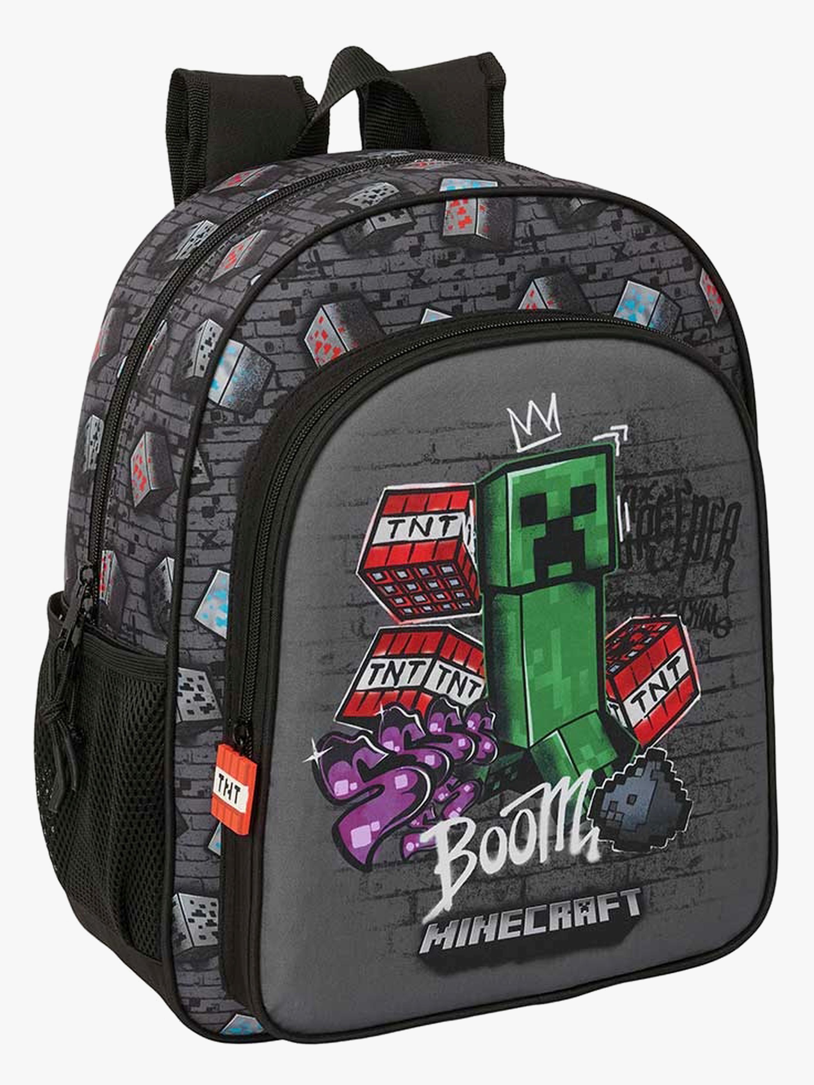 Minecraft Junior Kinder Rucksack 15L, Graffiti