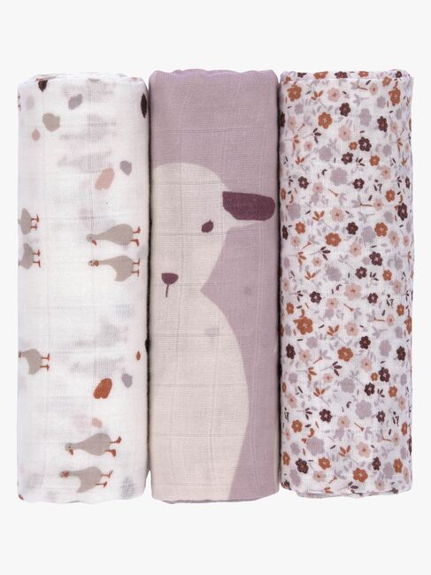 Lässig Heavenly Swaddle Decken 80x80 cm, MultiFlowers