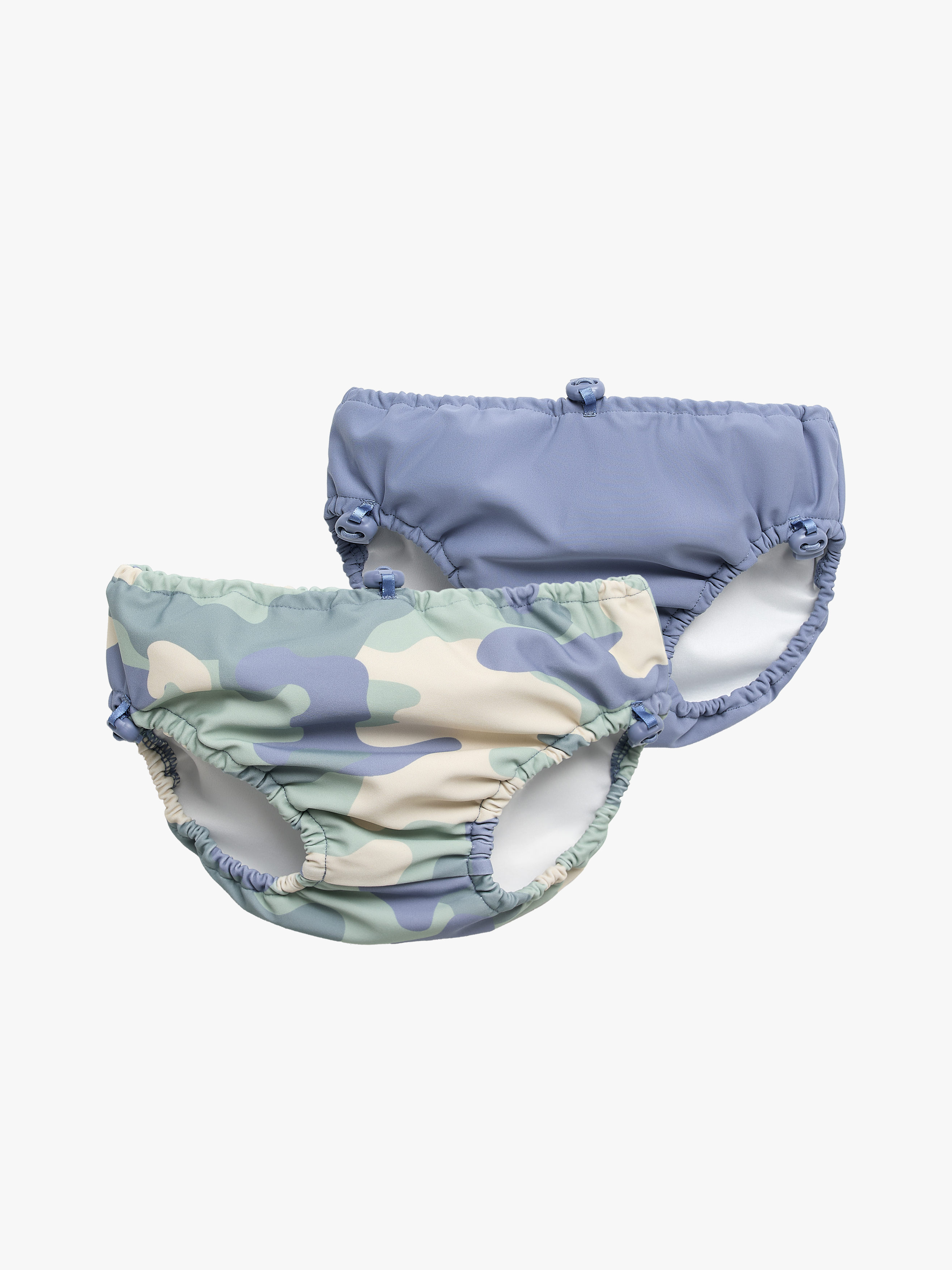Mölle 2er-Pack Schwimmwindeln, Blau Camo, 86-92