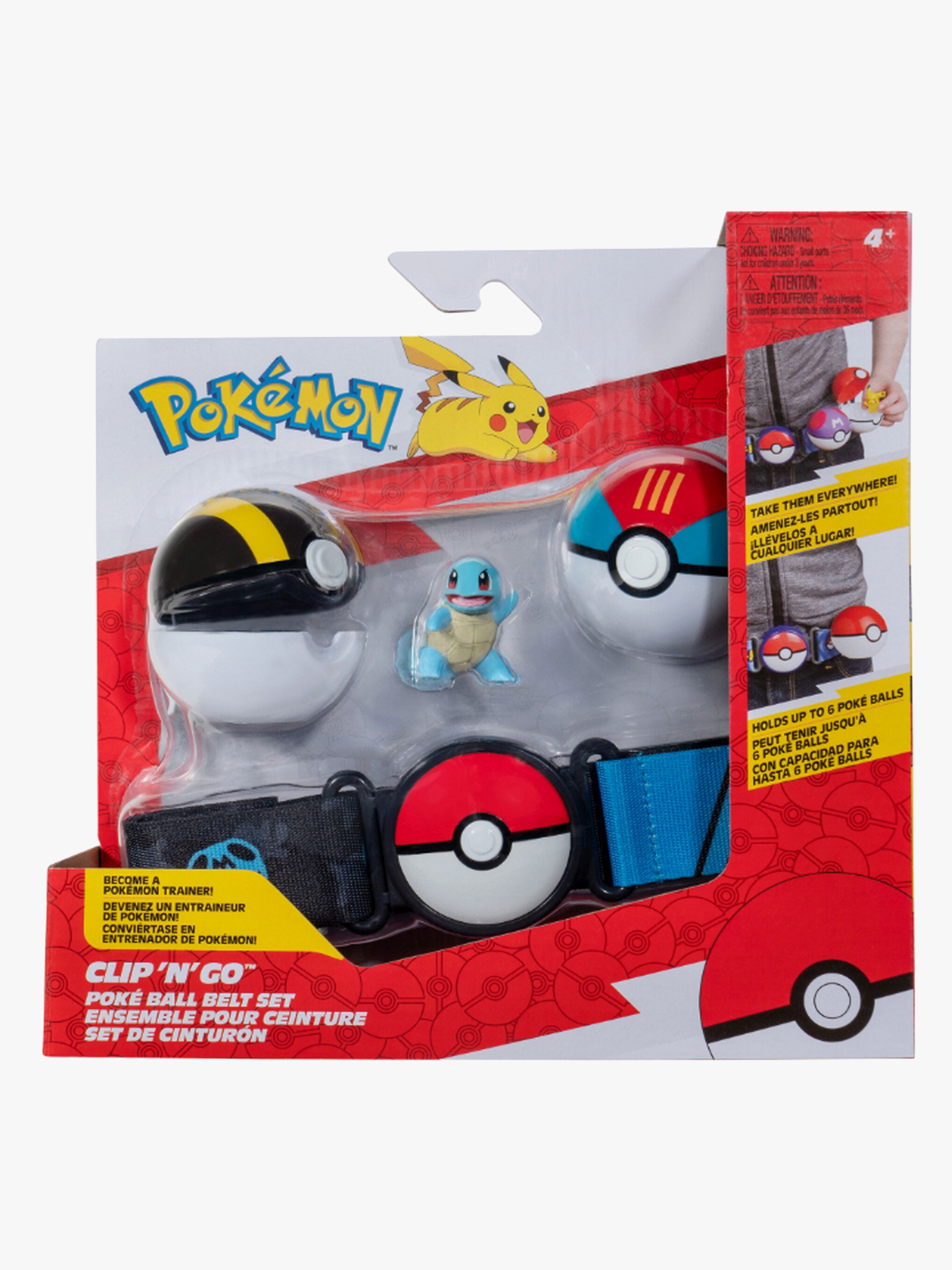Pokémon Clip 'N' Go Gürtel Spielset Schiggy mit Pokéball