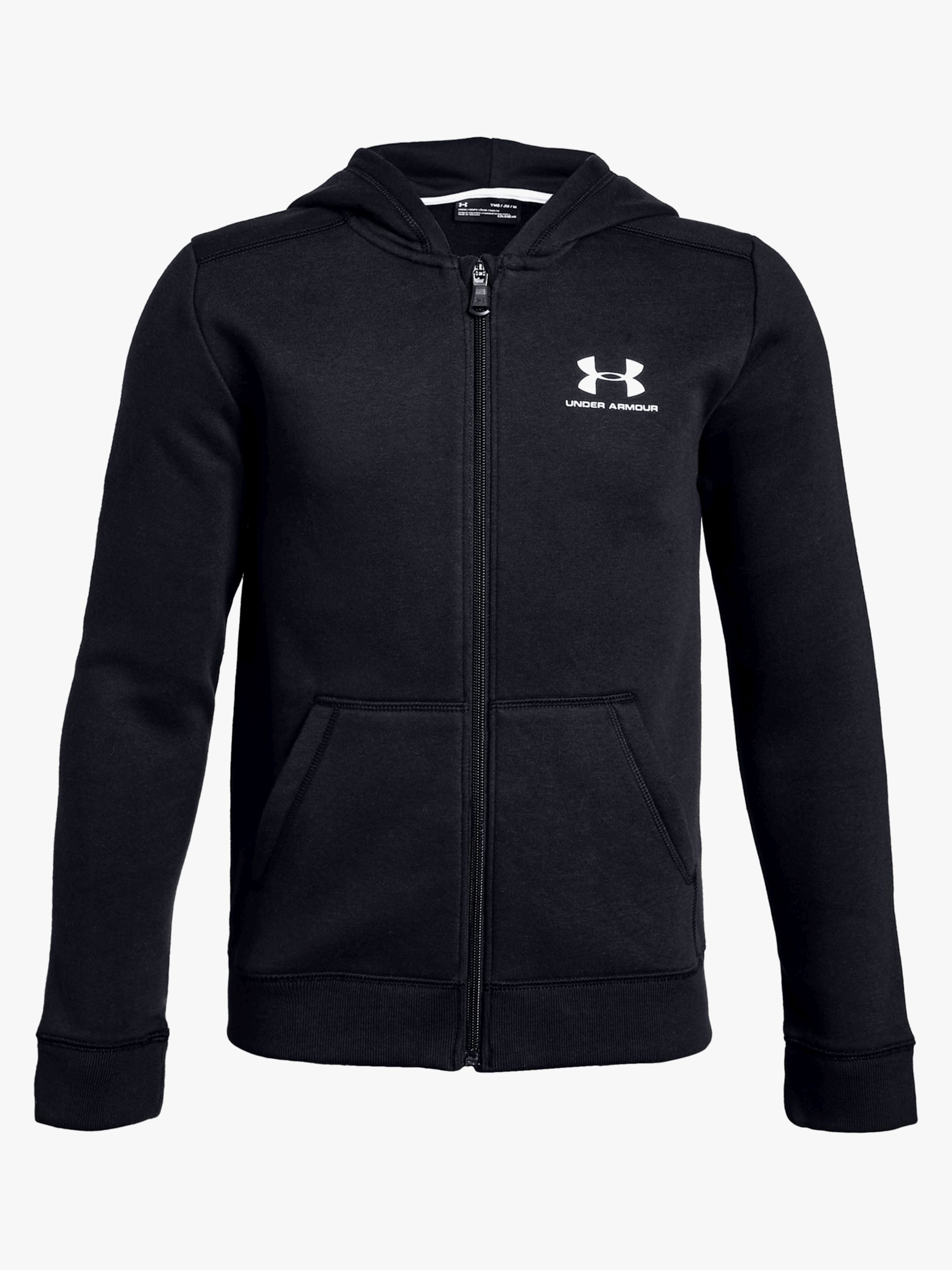 EU Cotton Fleece Full Zip, Black M