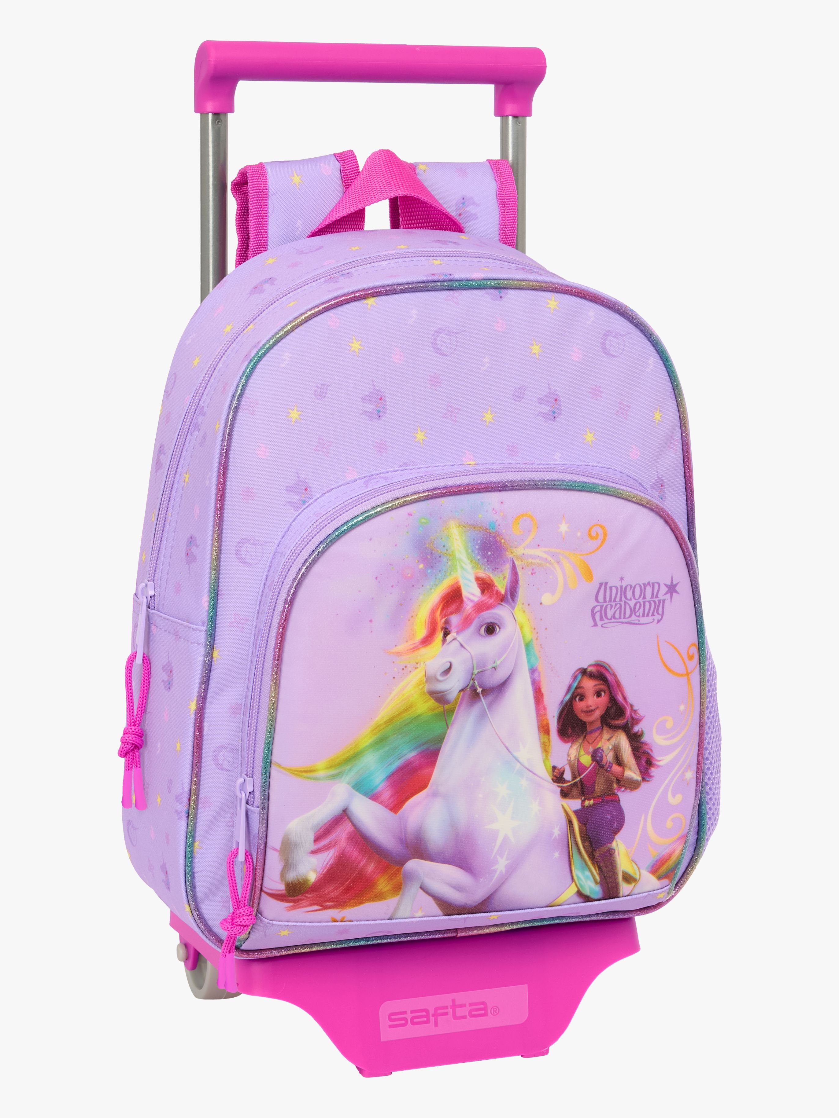 Unicorn Academy Trolley Reisekoffer 10L, Lila