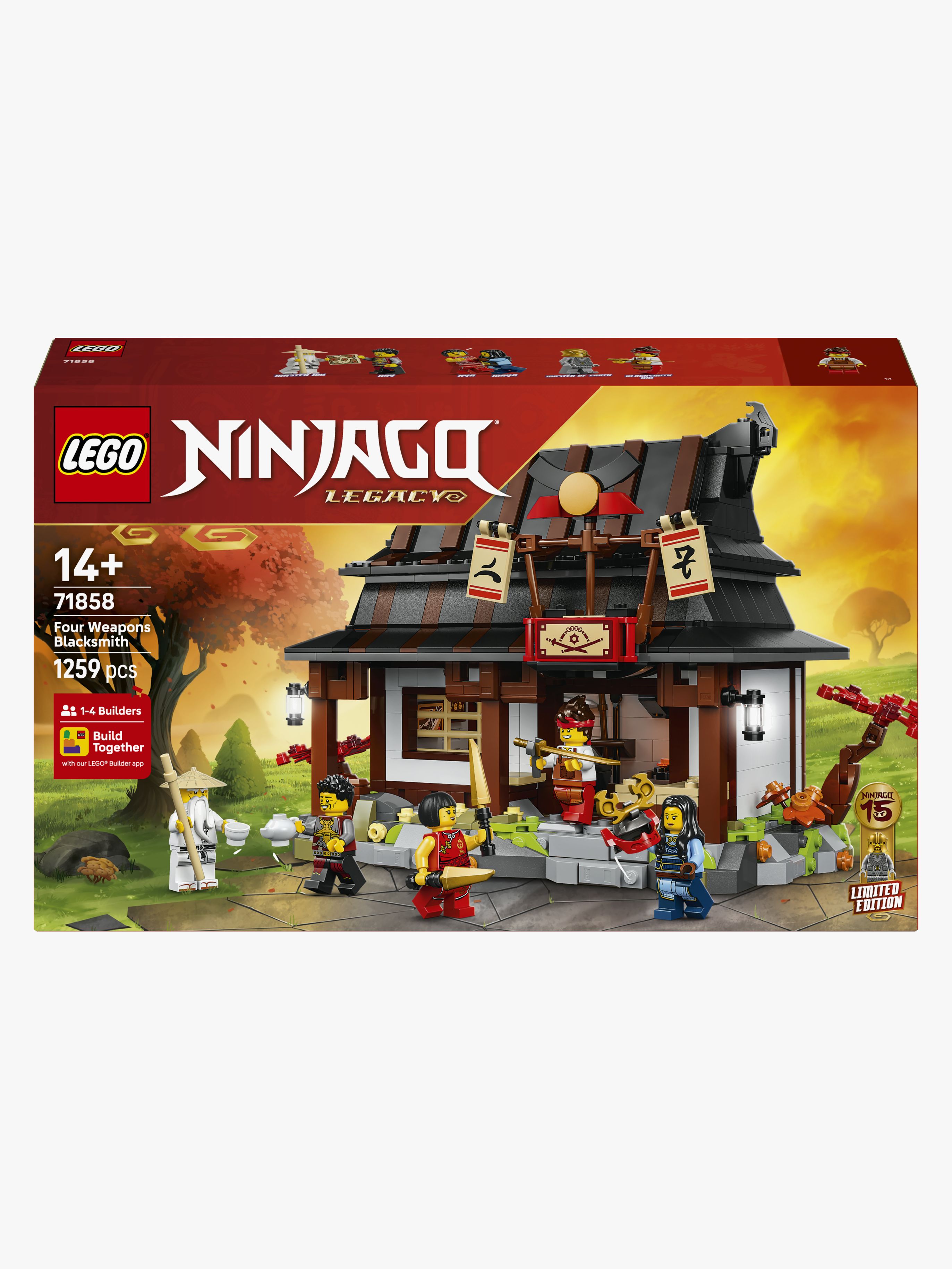 Ninjago 71858 15-jähriges Jubiläum der Vier-Waffen-Schmiede