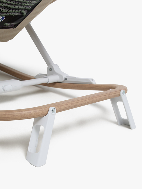 Beemoo PLAY Soothe Babywippe, Soft Beige/Nature