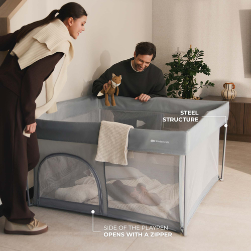 Kinderkraft ZIKI Laufgitter, Grey