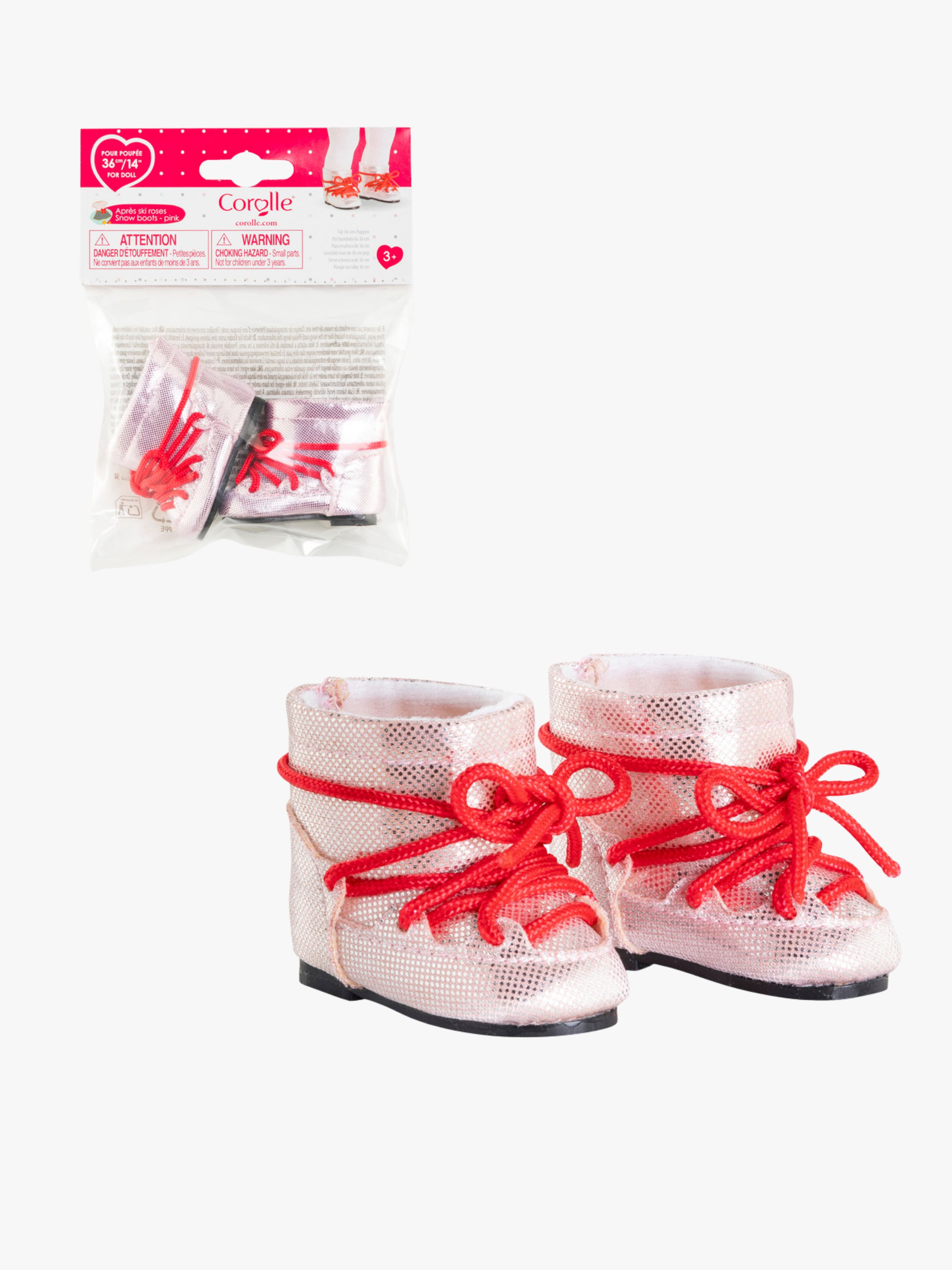 Puppenkleidung Schneestiefel 36 cm, Rosa