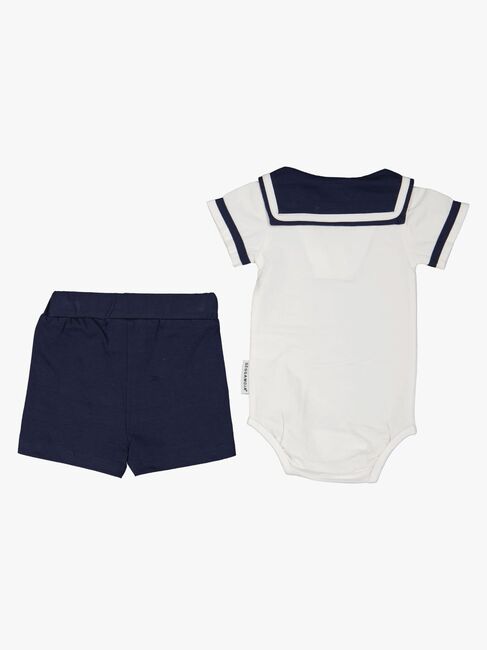 Geggamoja Matrosen-Set Baby, Weiß