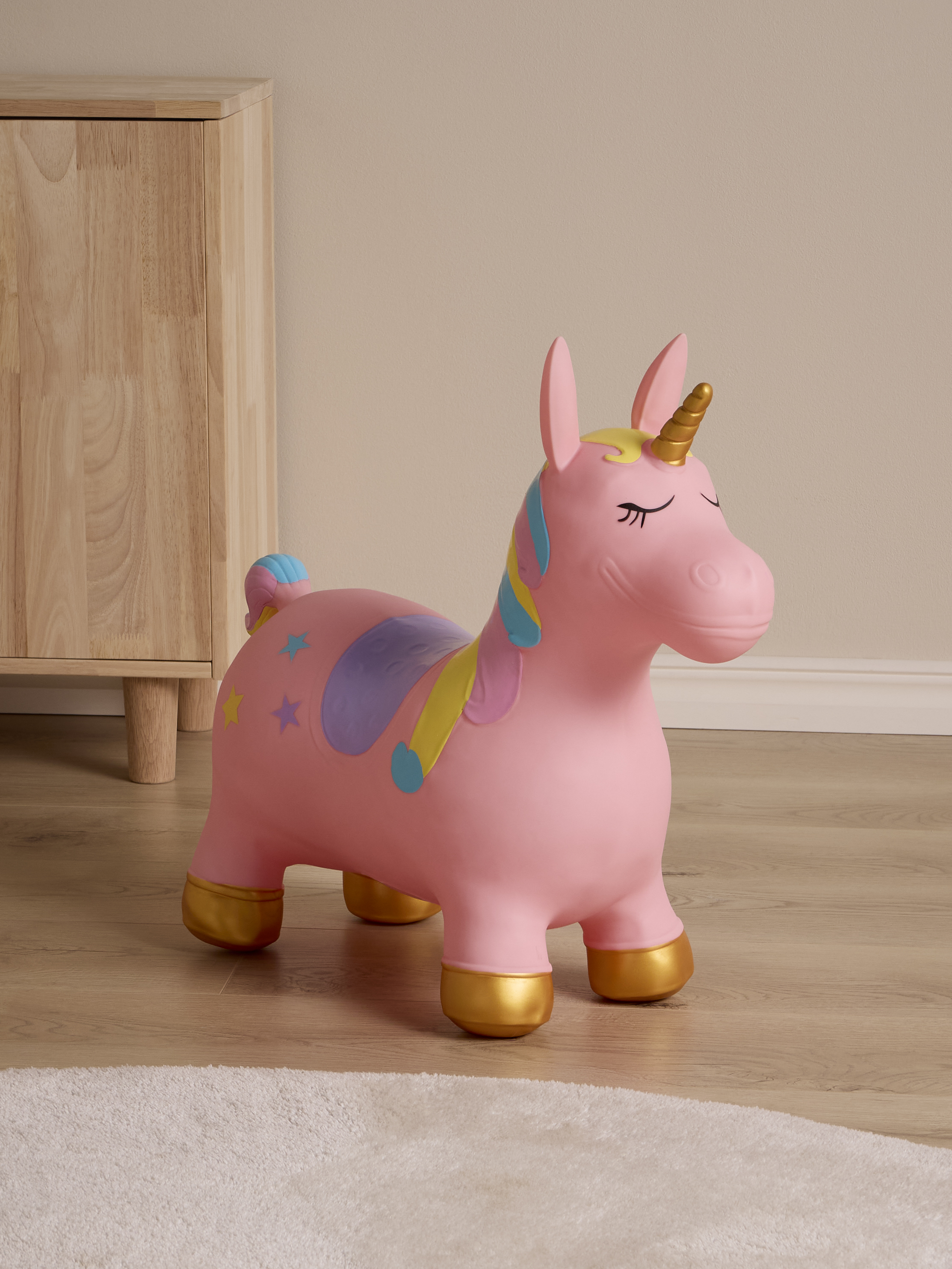 Einhorn Hüpftier, Rosa