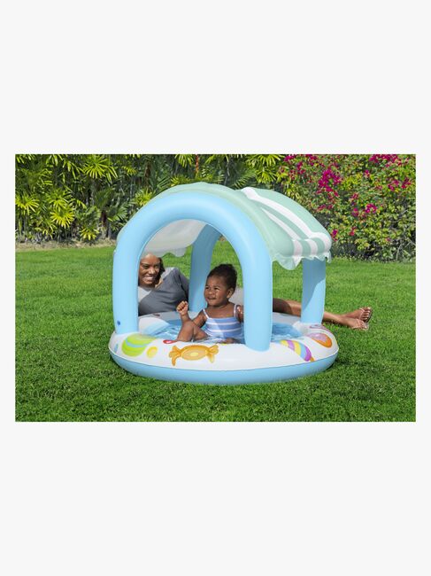 Bestway Sweet Shoppe Kinderpool mit Sonnenschutz 104 x 84 cm