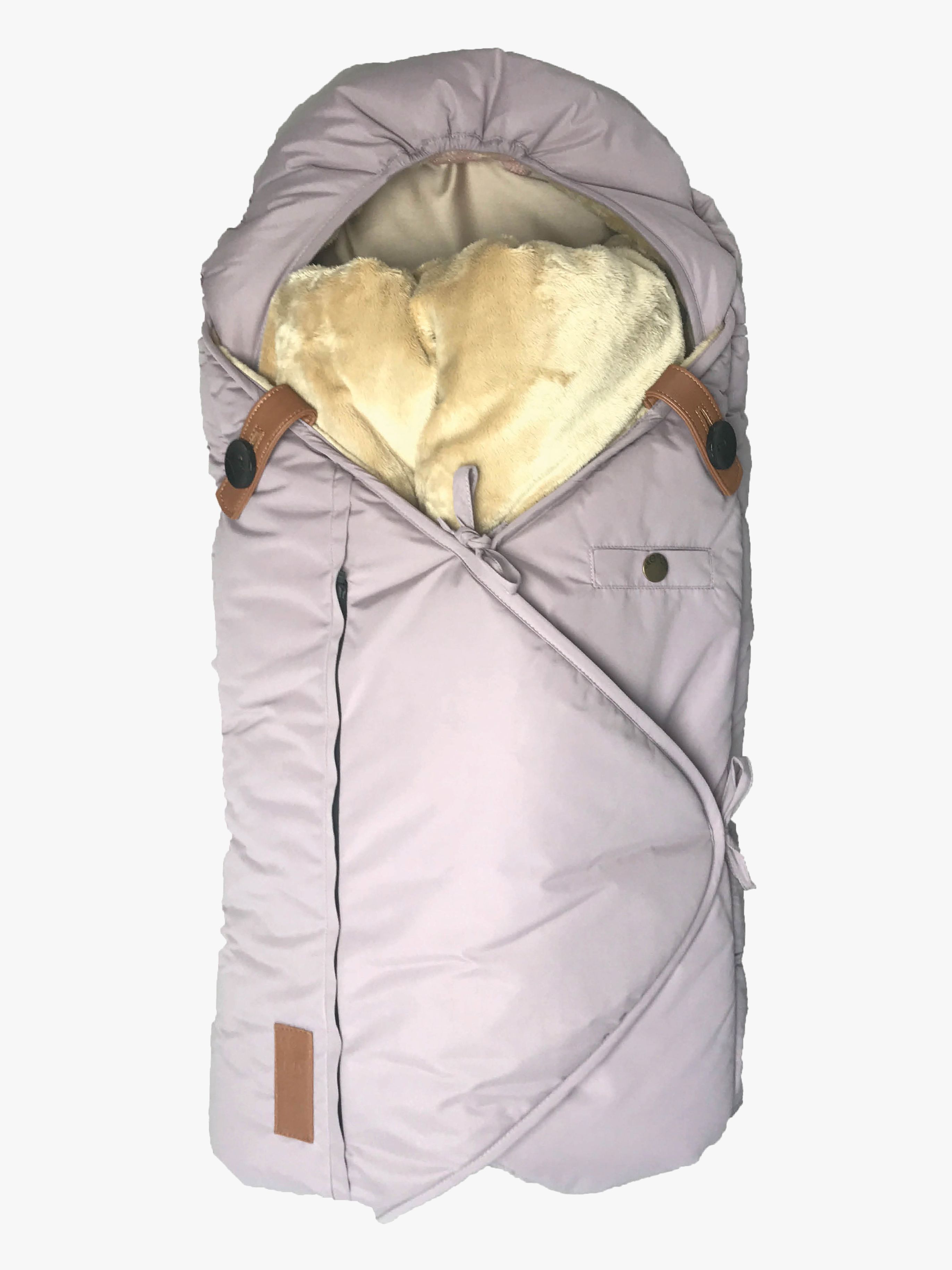 Mini Winterfußsack, Dusty Purple / Brown, Winterfußsäcke