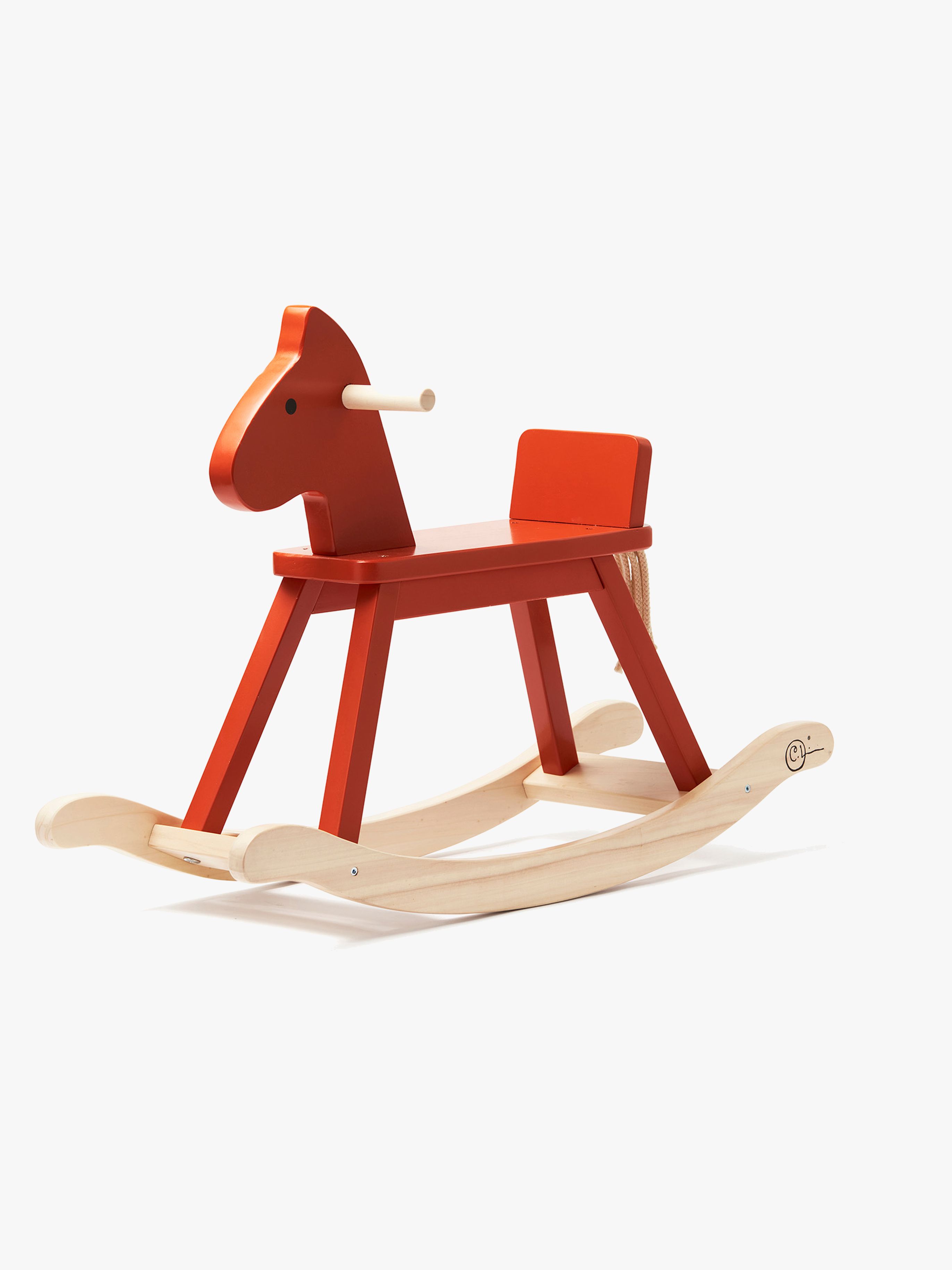 Kids Concept Schaukelpferd Carl Larsson, Rot-orange