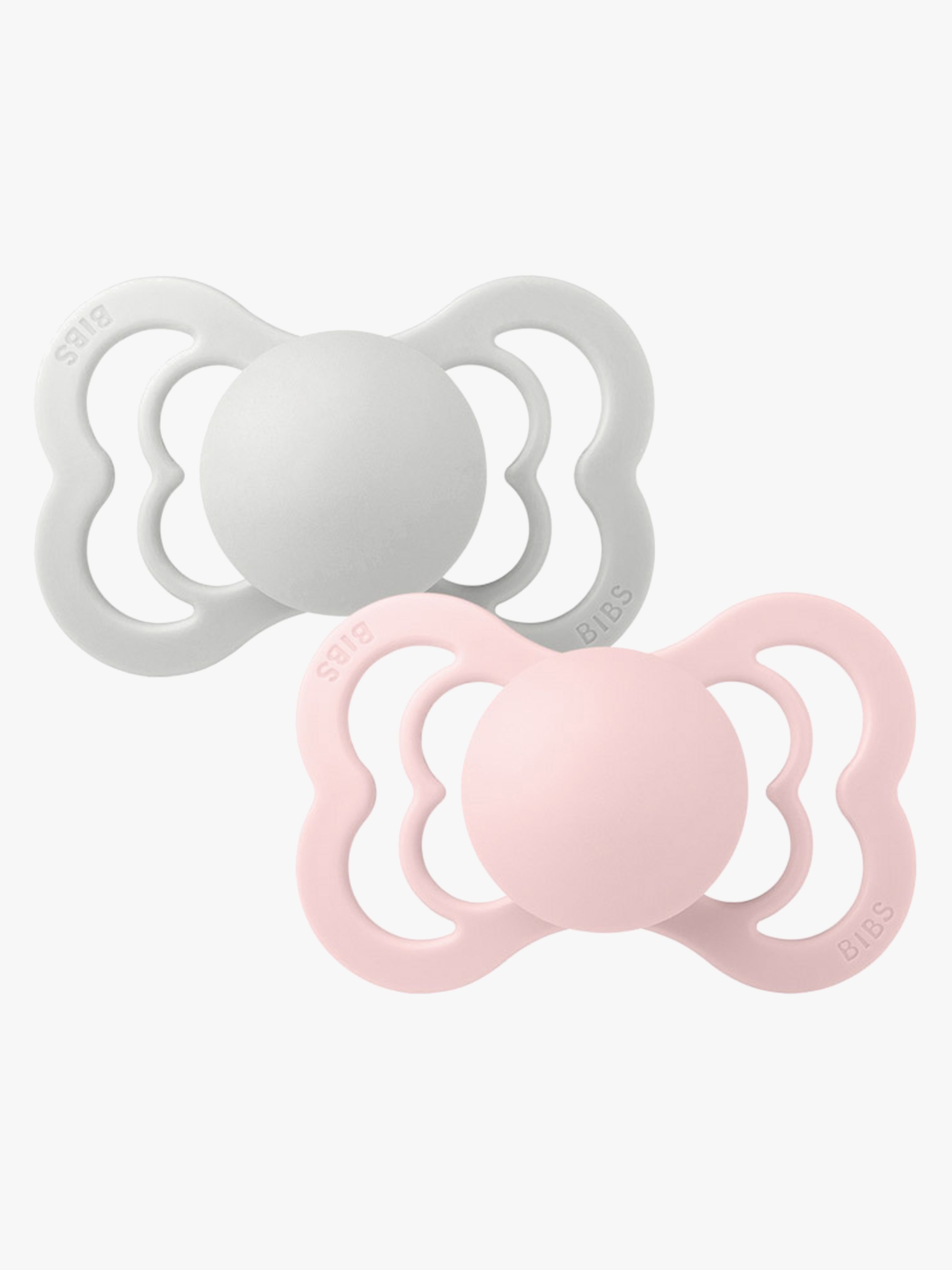 BIBS Supreme 2er-Pack Silikon Gr. 2,Ha/Blos