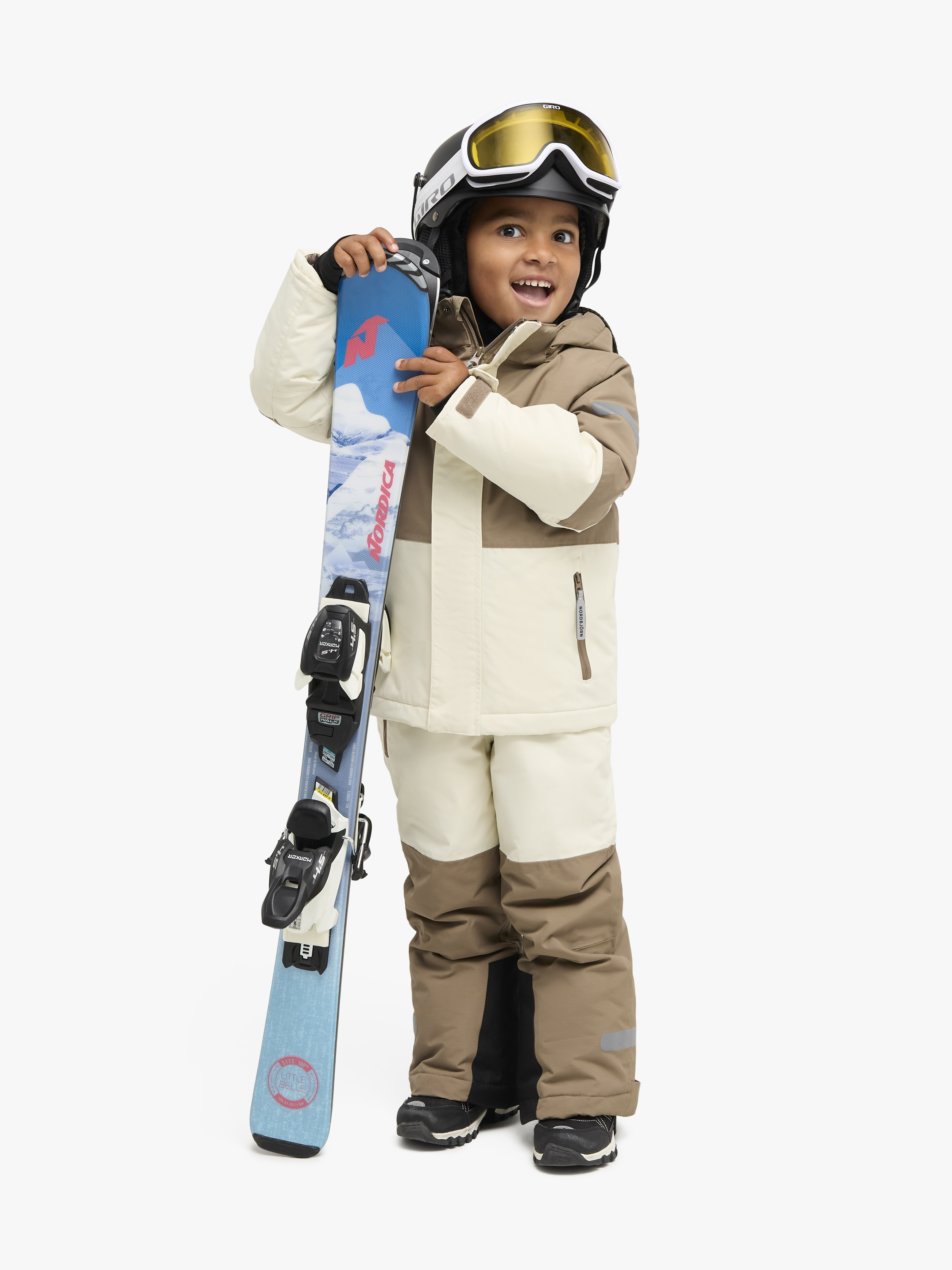 Nordbjörn Björnrike Skianzug, Beige/Braun, 110