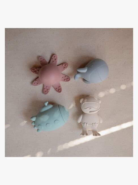 Mushie Badespielzeug Meeresleben 4er-Pack