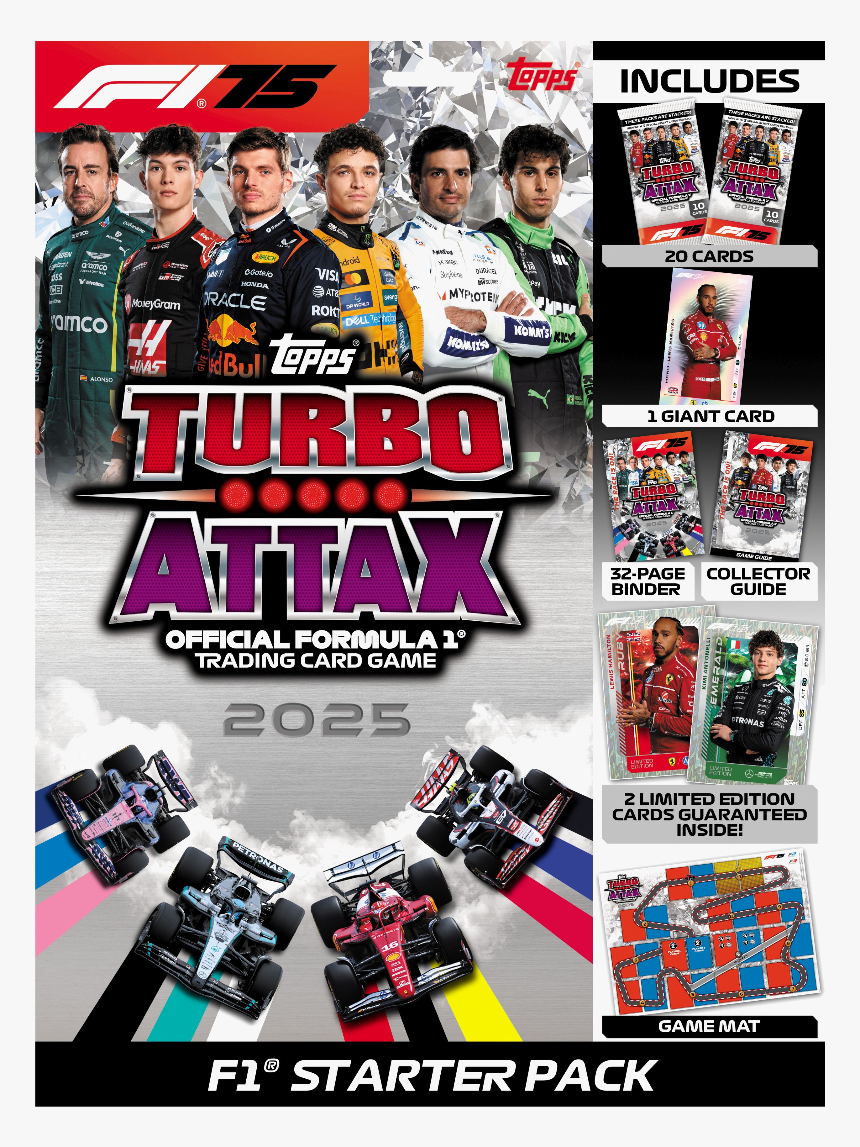 Formula 1 Sammelkarten Turbo Attax Starterset