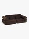 Alice & Fox BEN  Zusammenbaubares Sofa, Brown