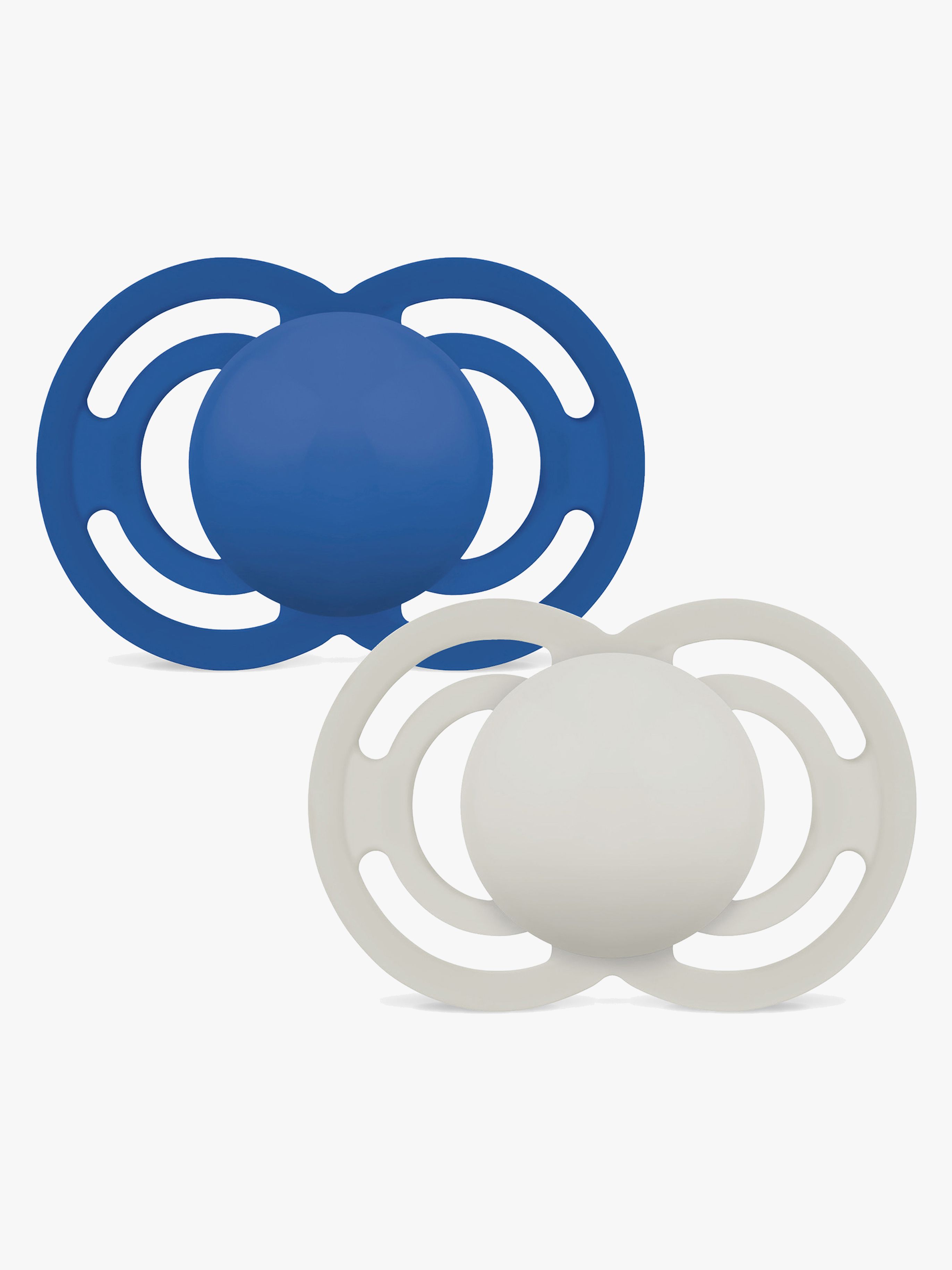 Perfect Schnuller Silikon 2er-Pack 6-16m, Blau
