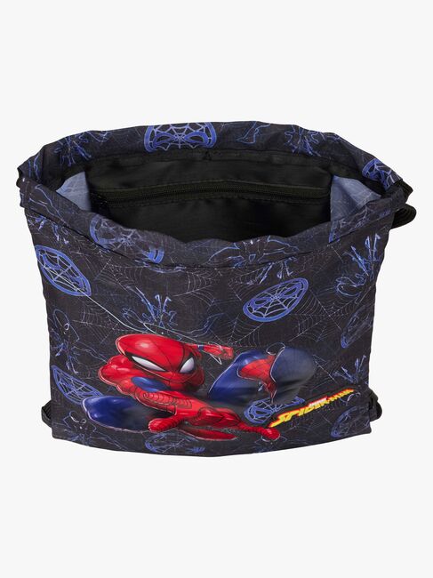 Marvel Spider-Man Turnbeutel Attack, Schwarz/Blau